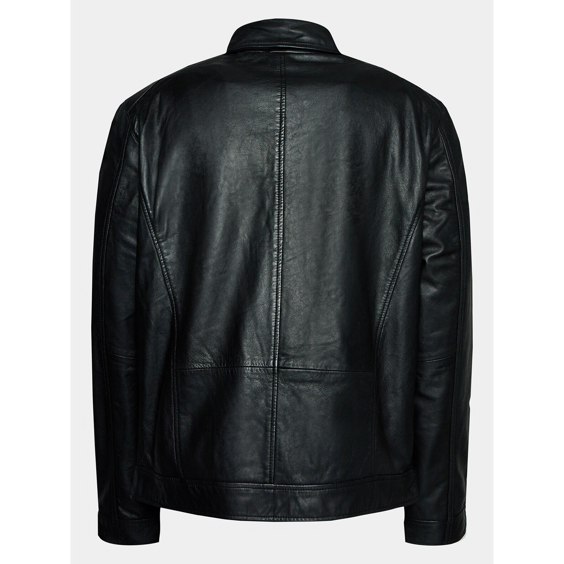 Mustang Кожено яке William 9920607 Черен Regular Fit - Pepit.bg