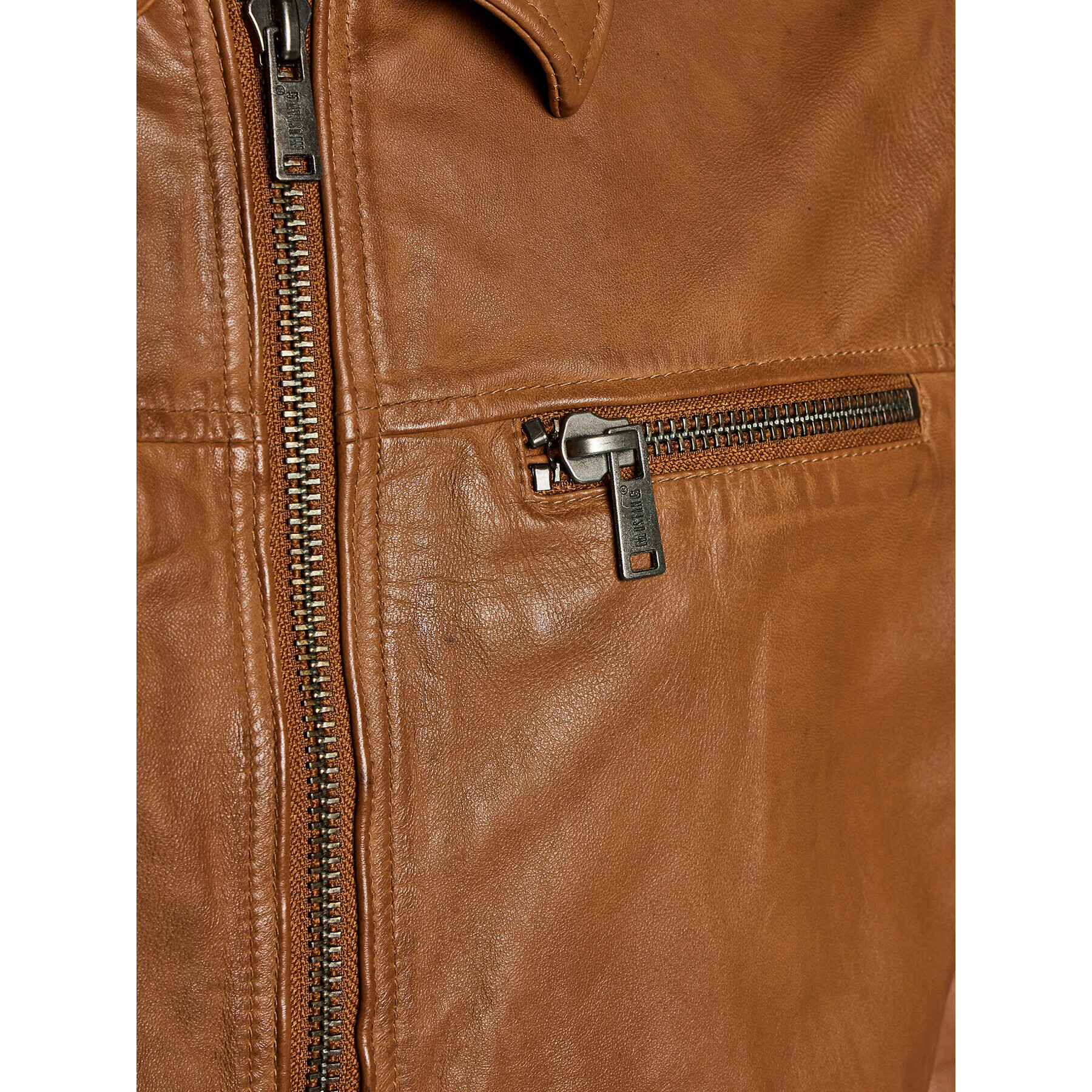 Mustang Кожено яке William 9920607 Кафяв Regular Fit - Pepit.bg