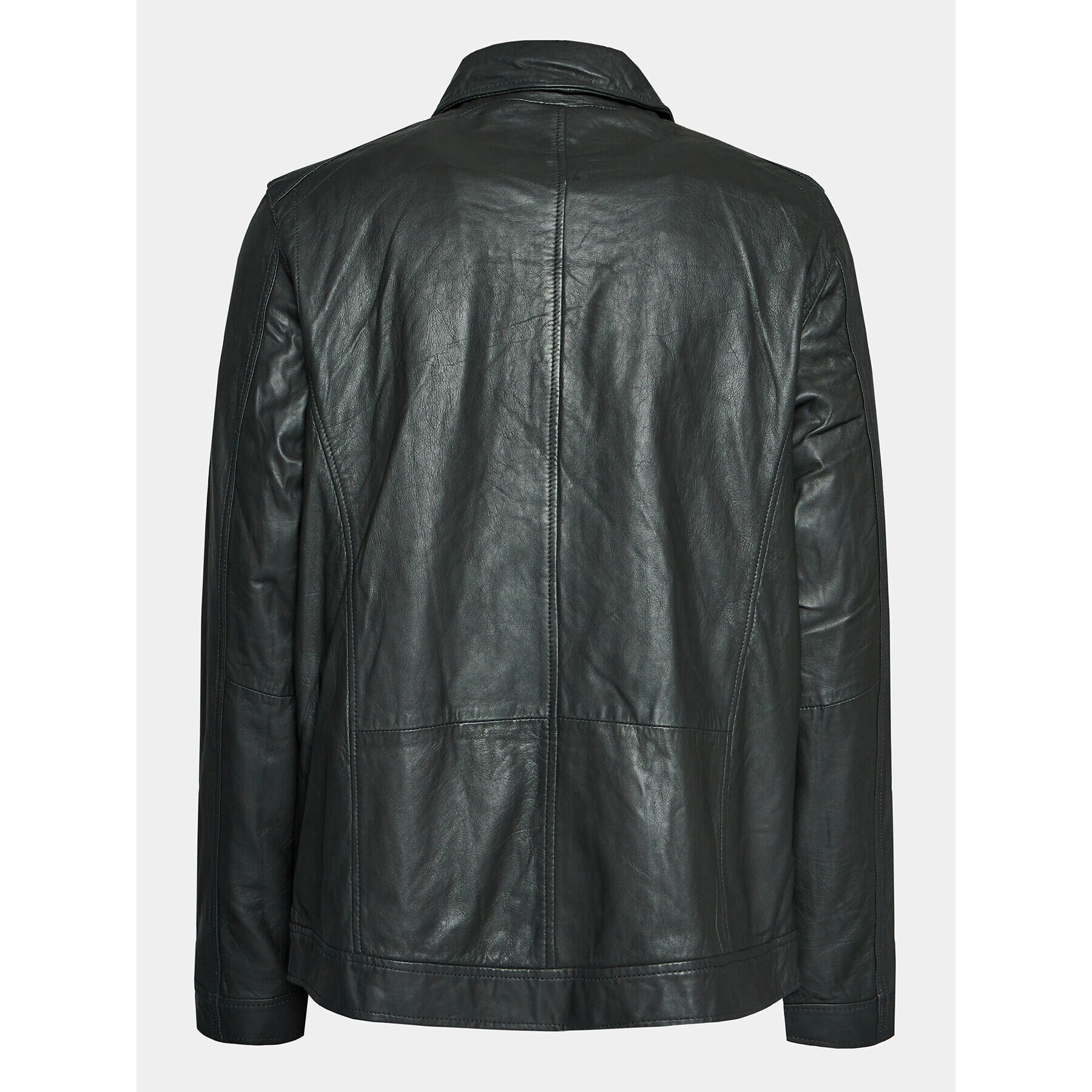 Mustang Кожено яке William 9920615 Сив Regular Fit - Pepit.bg