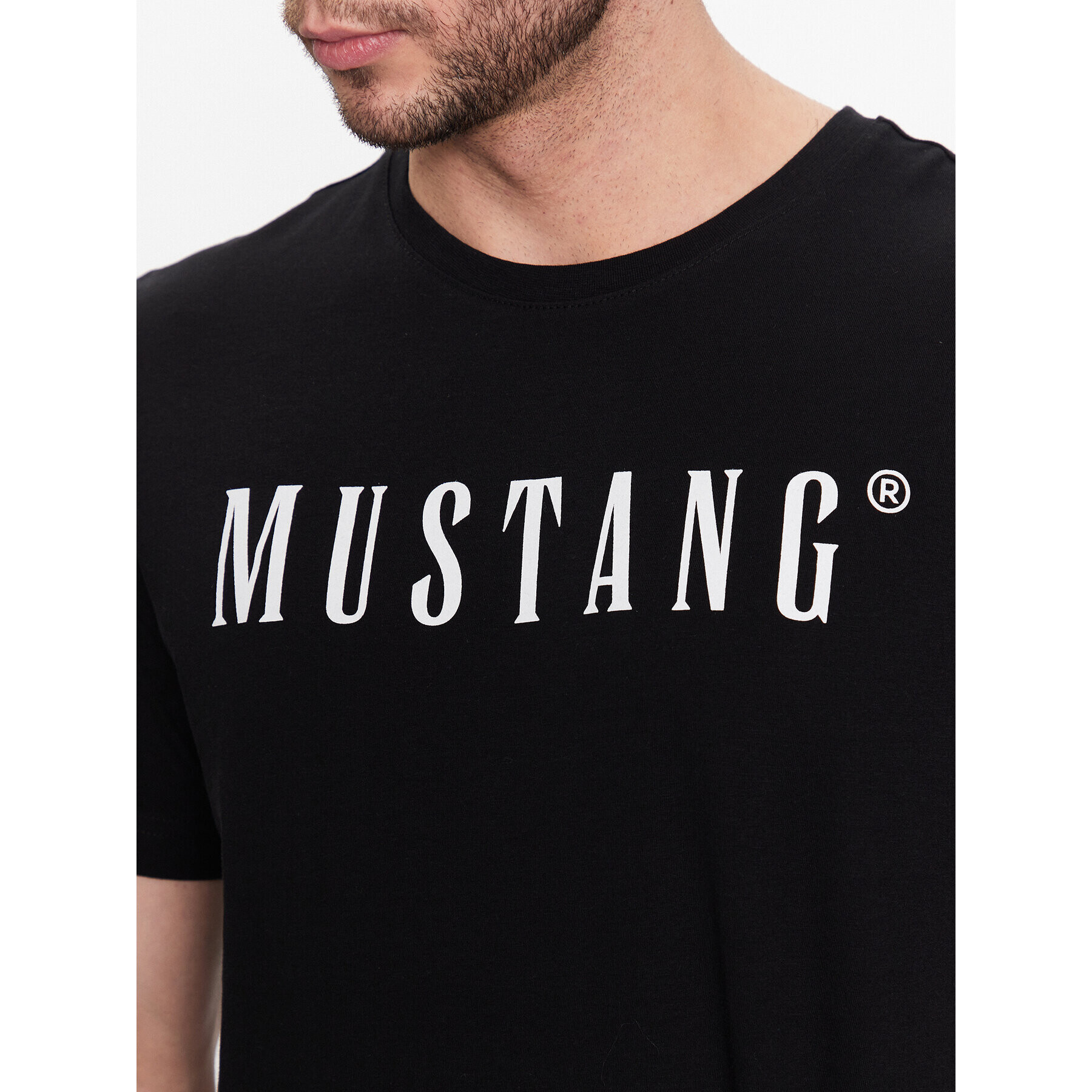 Mustang Тишърт Alex 1013221 Черен Regular Fit - Pepit.bg
