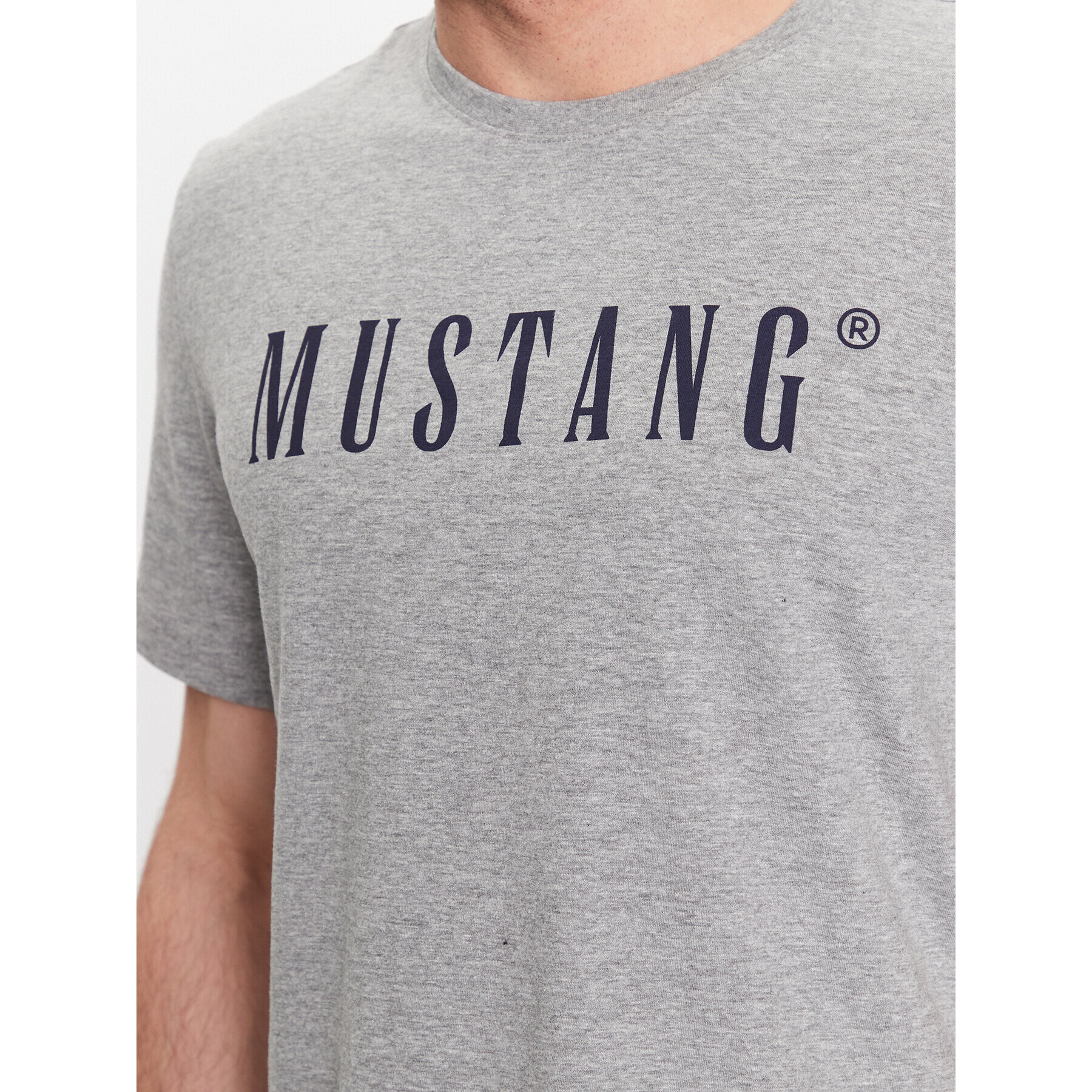 Mustang Тишърт Alex 1013221 Сив Regular Fit - Pepit.bg