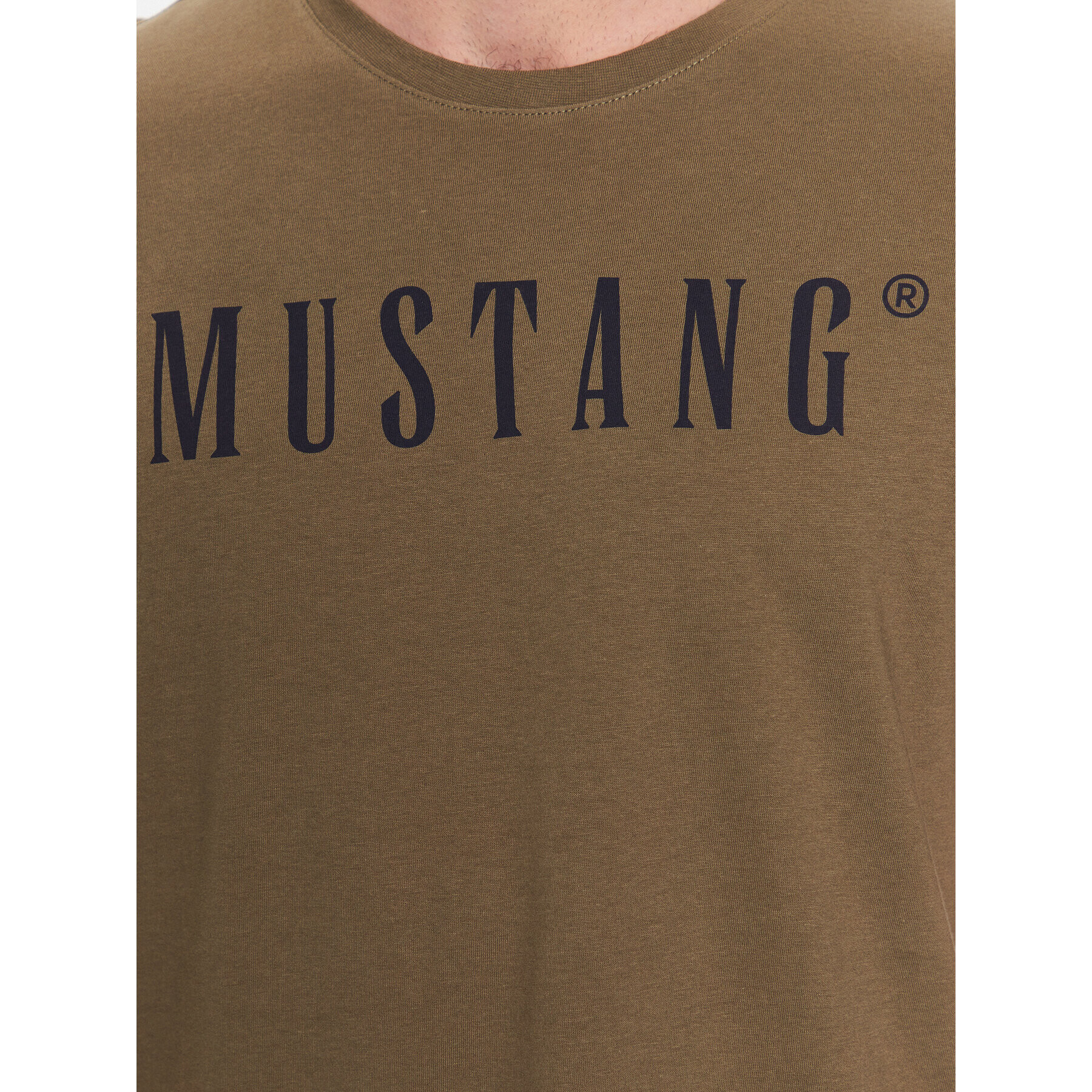 Mustang Тишърт Alex 1013221 Зелен Regular Fit - Pepit.bg