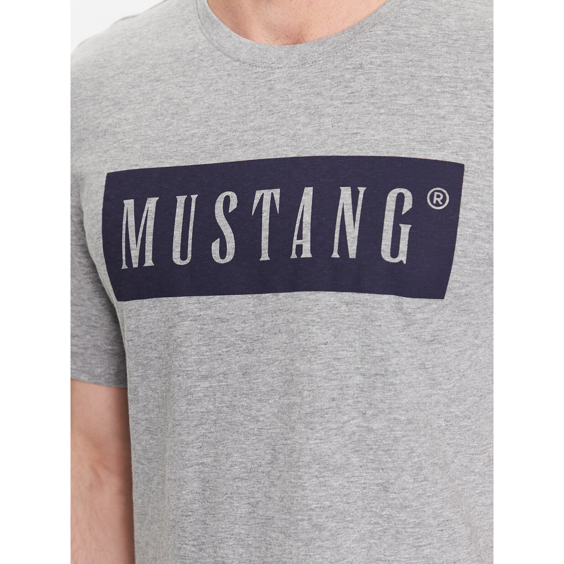 Mustang Тишърт Alex 1013223 Сив Regular Fit - Pepit.bg