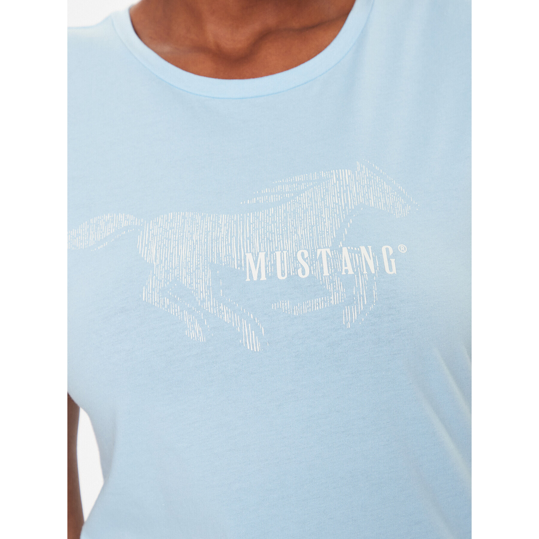 Mustang Тишърт Alexia 1013375 Син Slim Fit - Pepit.bg