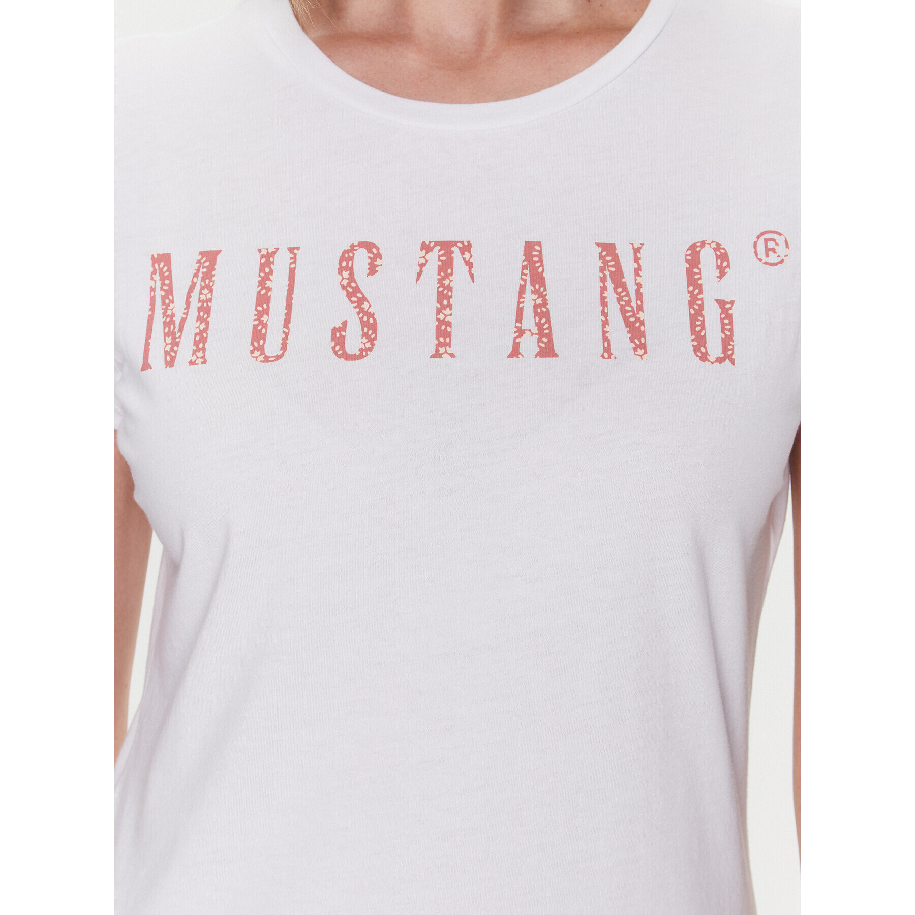 Mustang Тишърт Alexia C Print 1013620 Бял Regular Fit - Pepit.bg