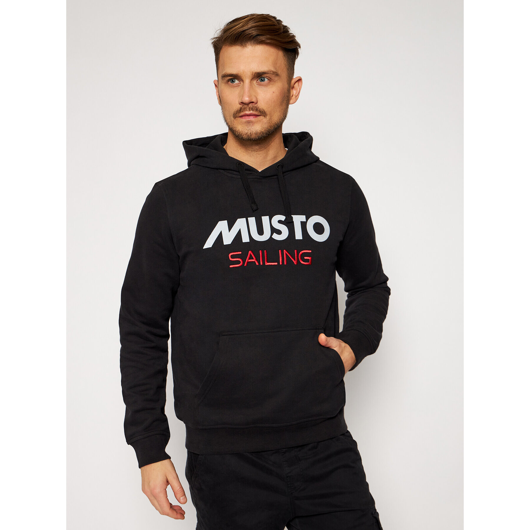 Musto Суитшърт 82019 Черен Regular Fit - Pepit.bg