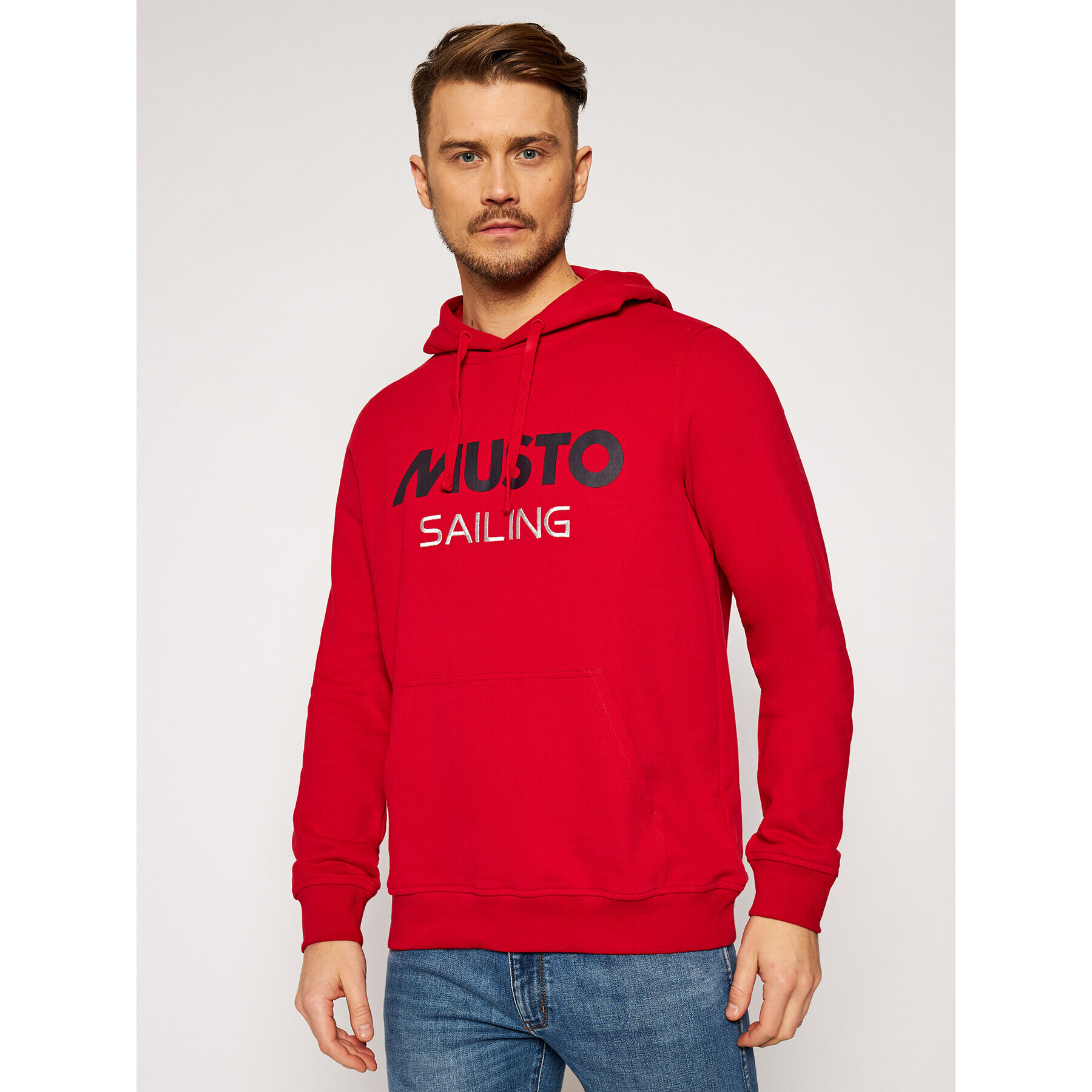 Musto Суитшърт 82019 Червен Regular Fit - Pepit.bg