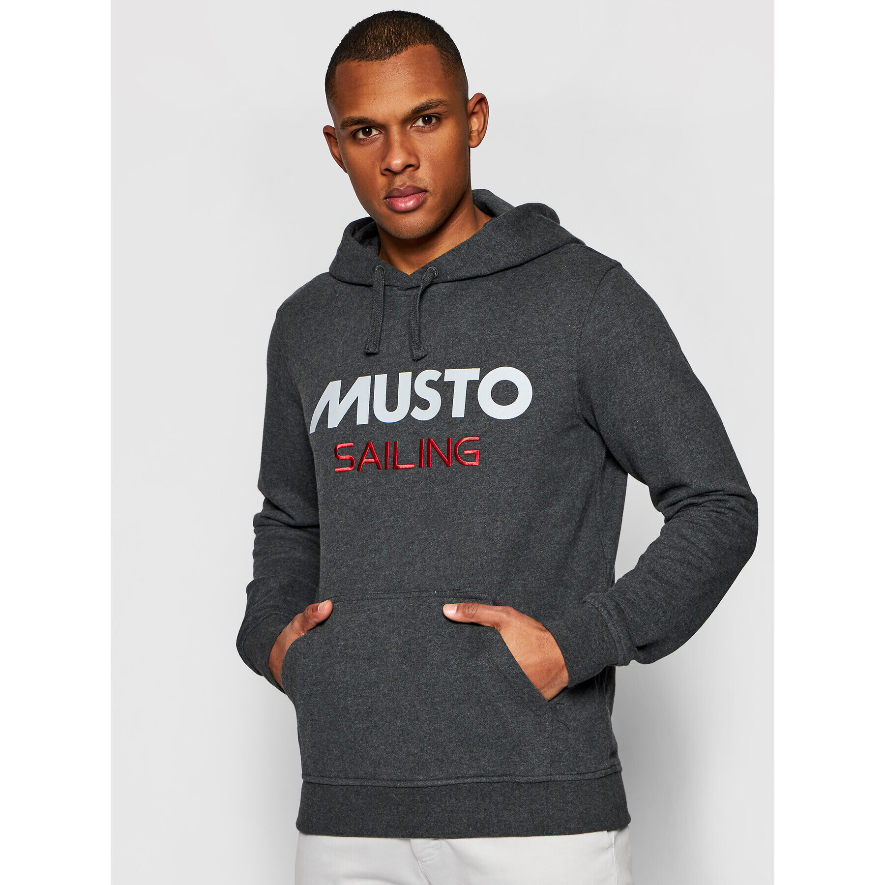 Musto Суитшърт 82019 Сив Regular Fit - Pepit.bg