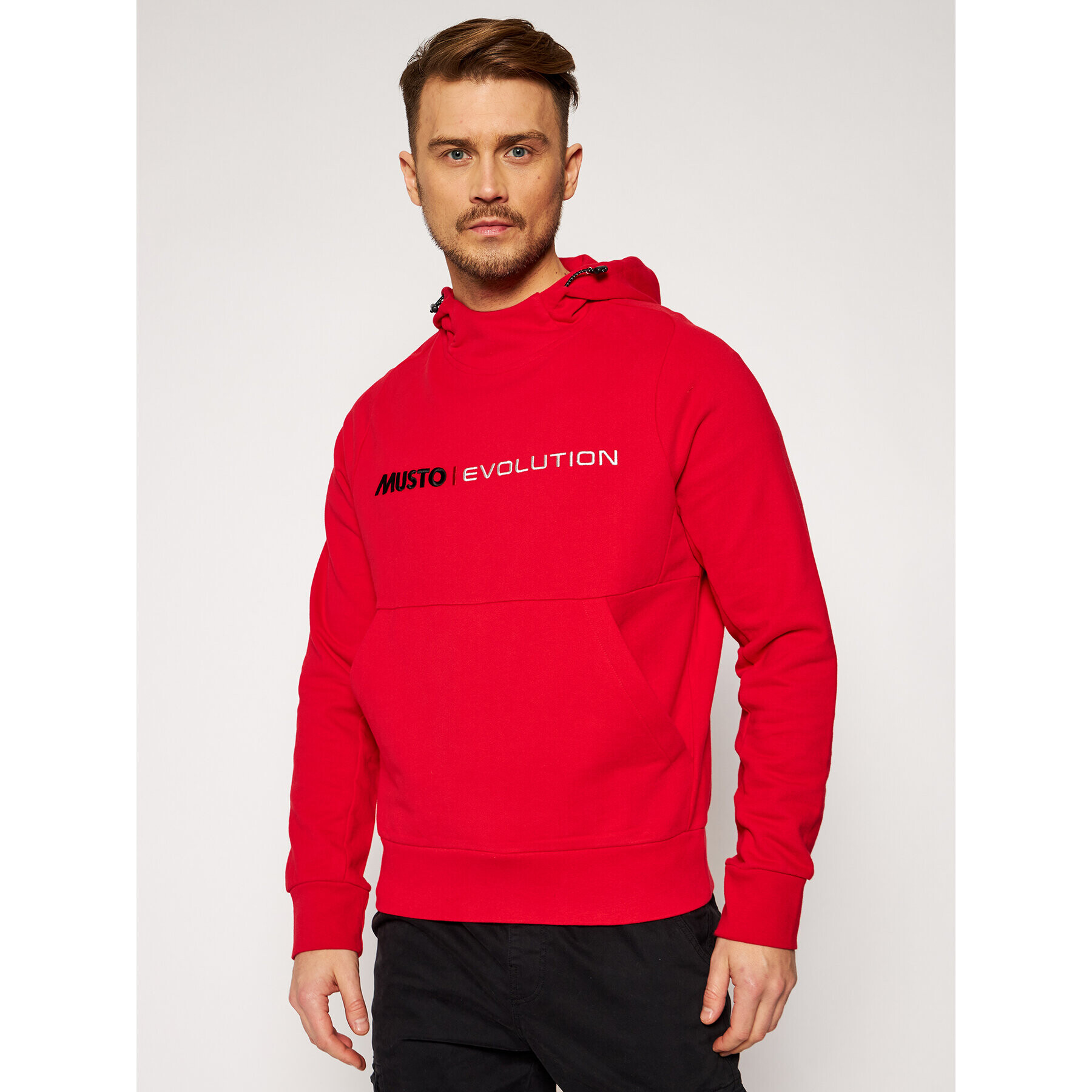 Musto Суитшърт Evo Logo 82043 Червен Regular Fit - Pepit.bg