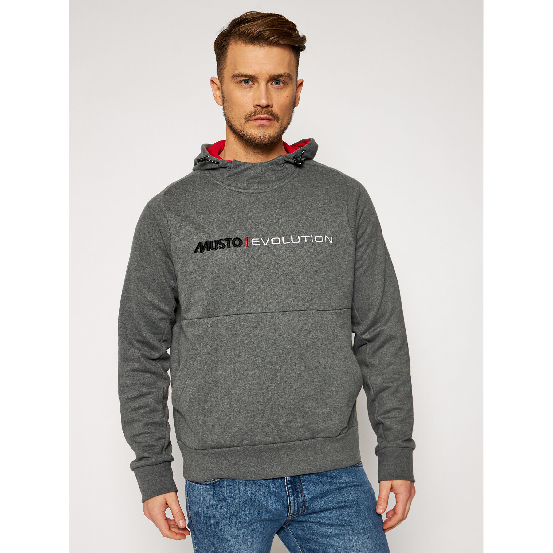 Musto Суитшърт Evo Logo 82043 Сив Regular Fit - Pepit.bg