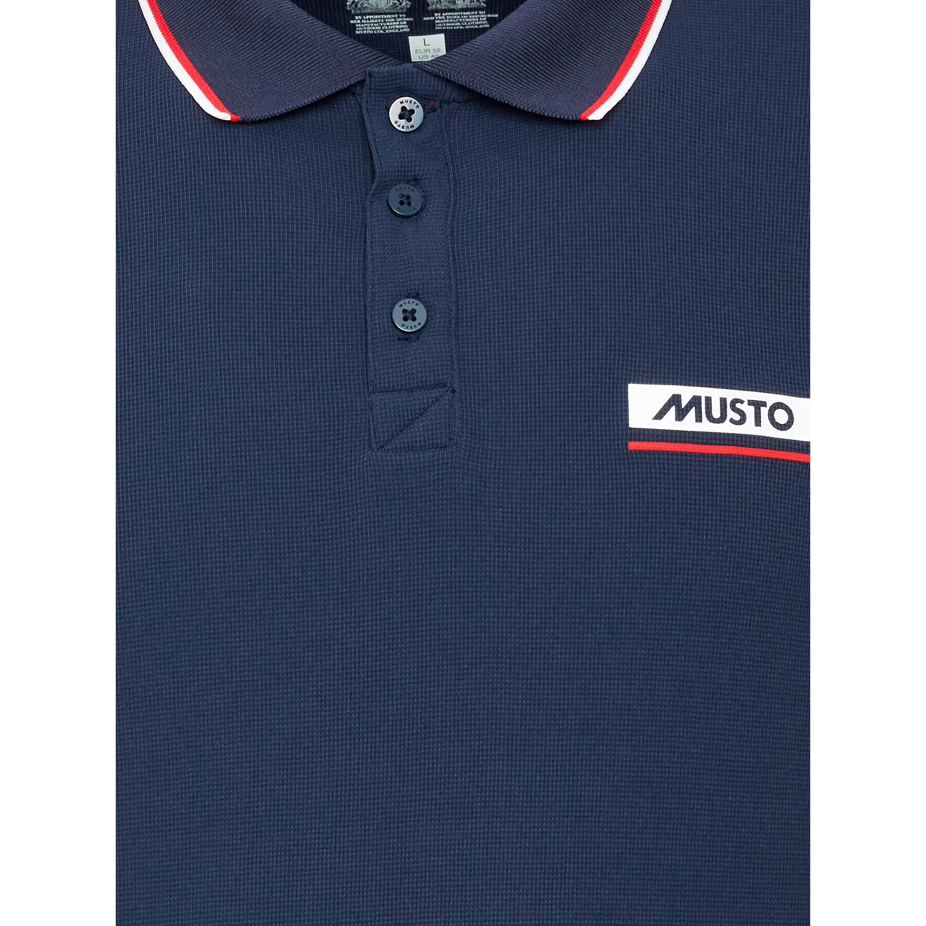 Musto Тениска с яка и копчета Corsica 82322 Тъмносин Regular Fit - Pepit.bg