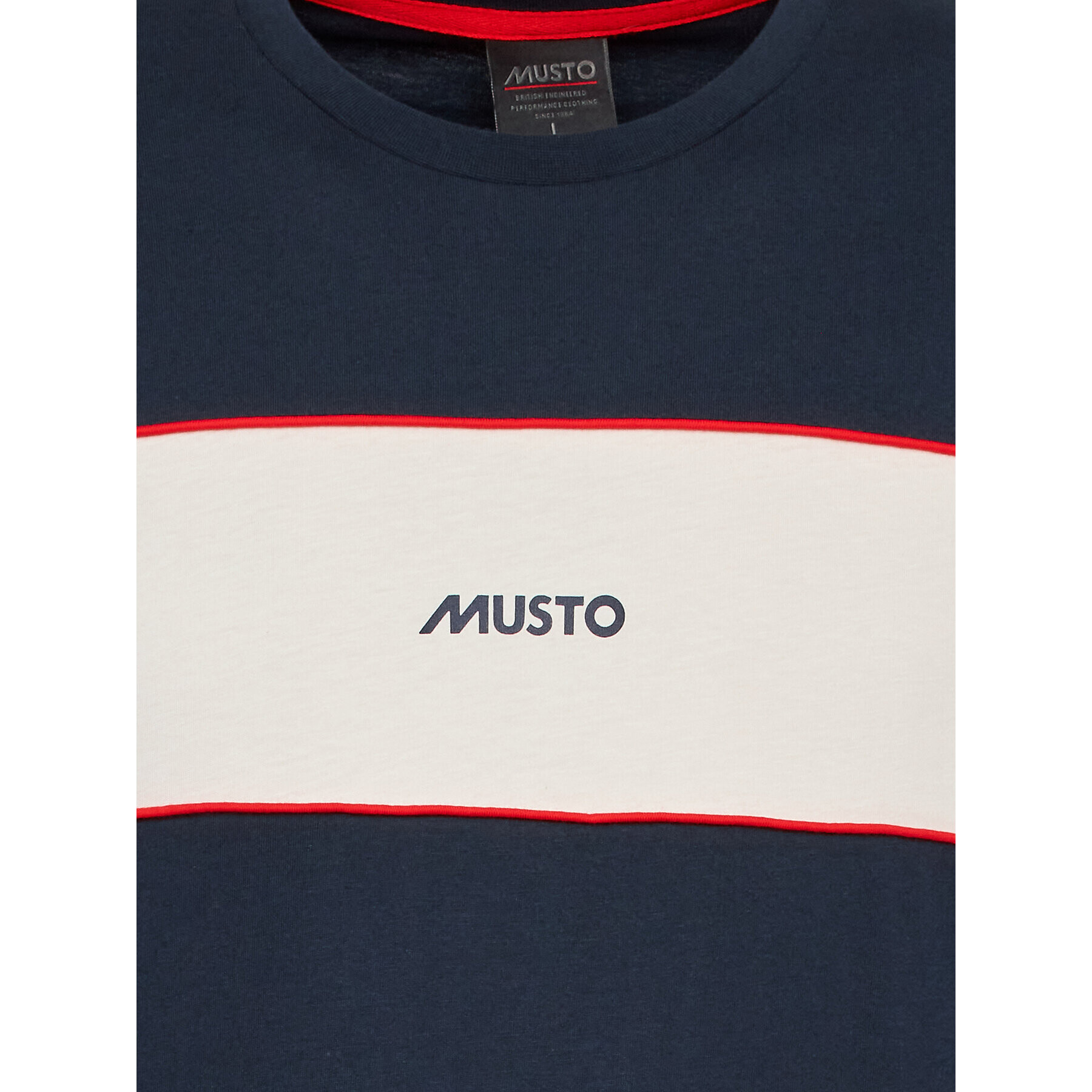 Musto Тишърт 64 Logo 82475 Тъмносин Regular Fit - Pepit.bg