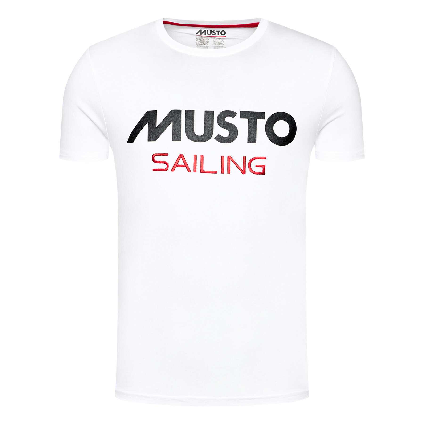 Musto Тишърт 82020 Бял Regular Fit - Pepit.bg