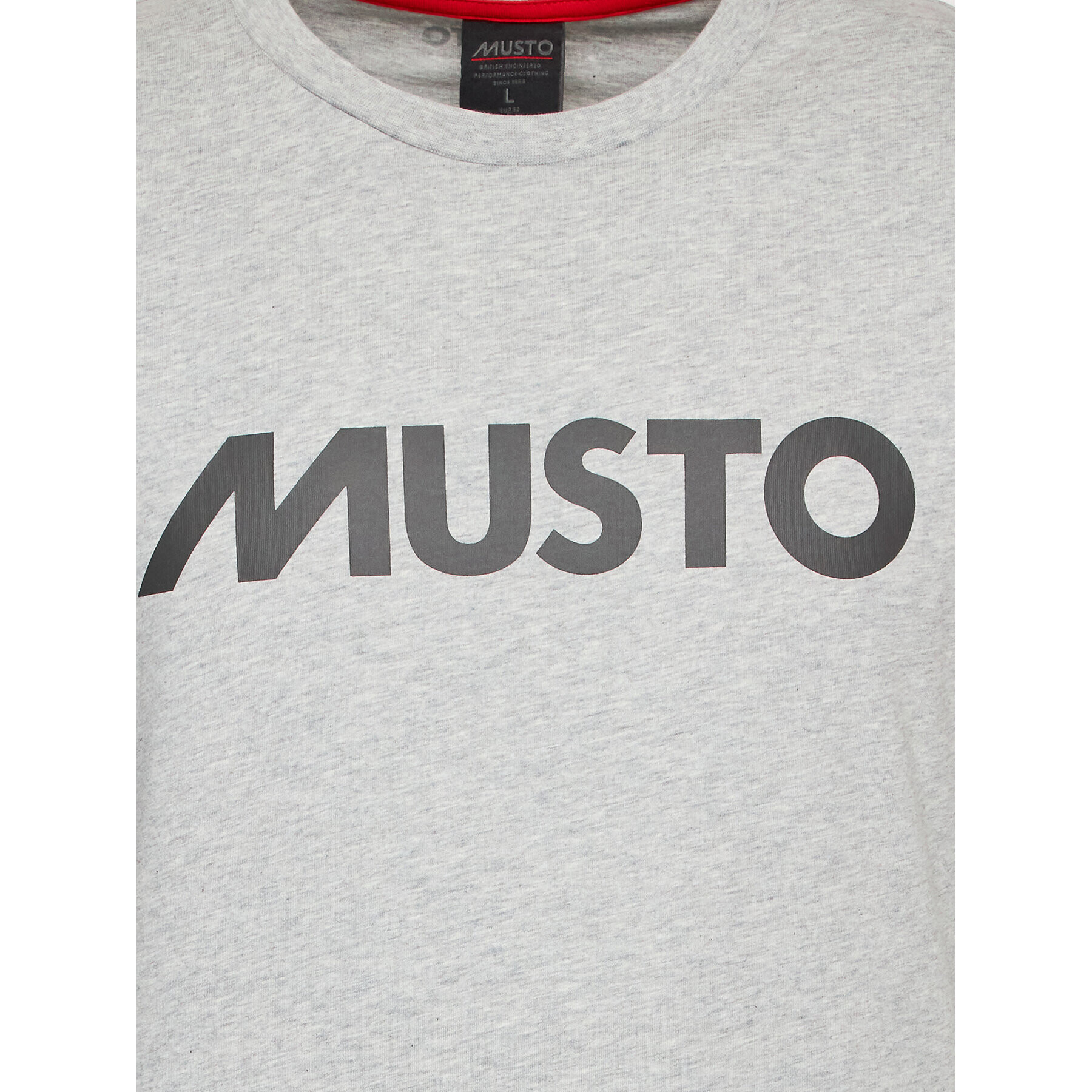 Musto Тишърт Logo 82451 Сив Regular Fit - Pepit.bg