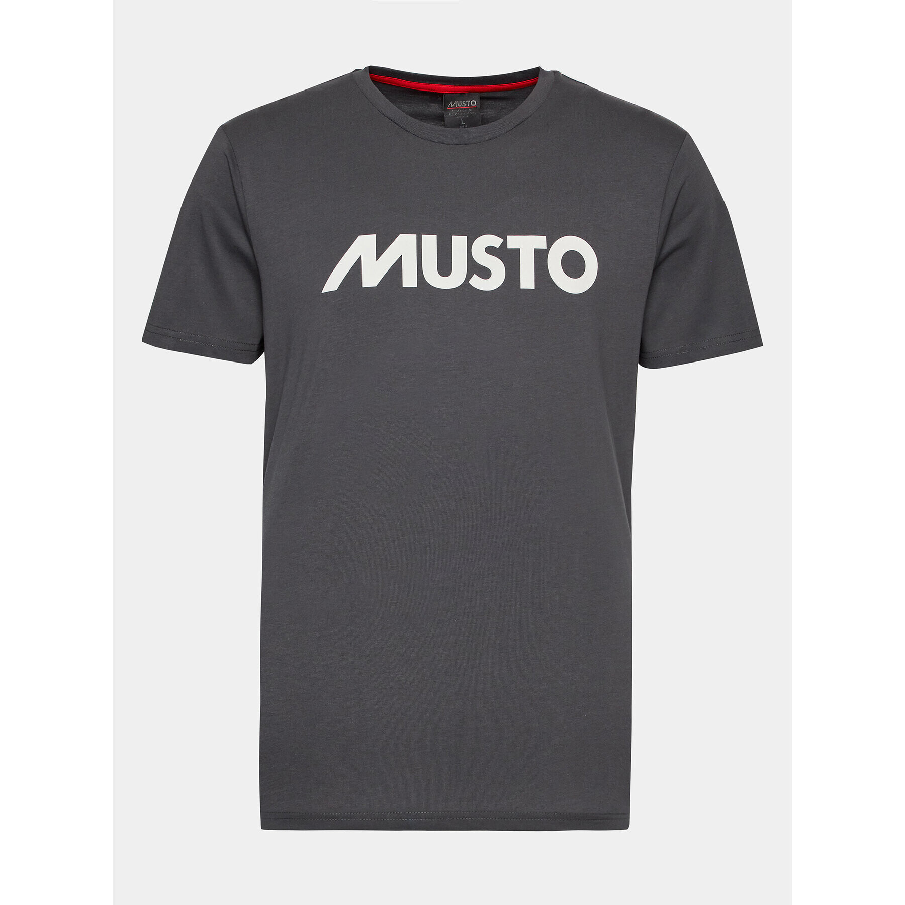 Musto Тишърт Logo 82451 Сив Regular Fit - Pepit.bg