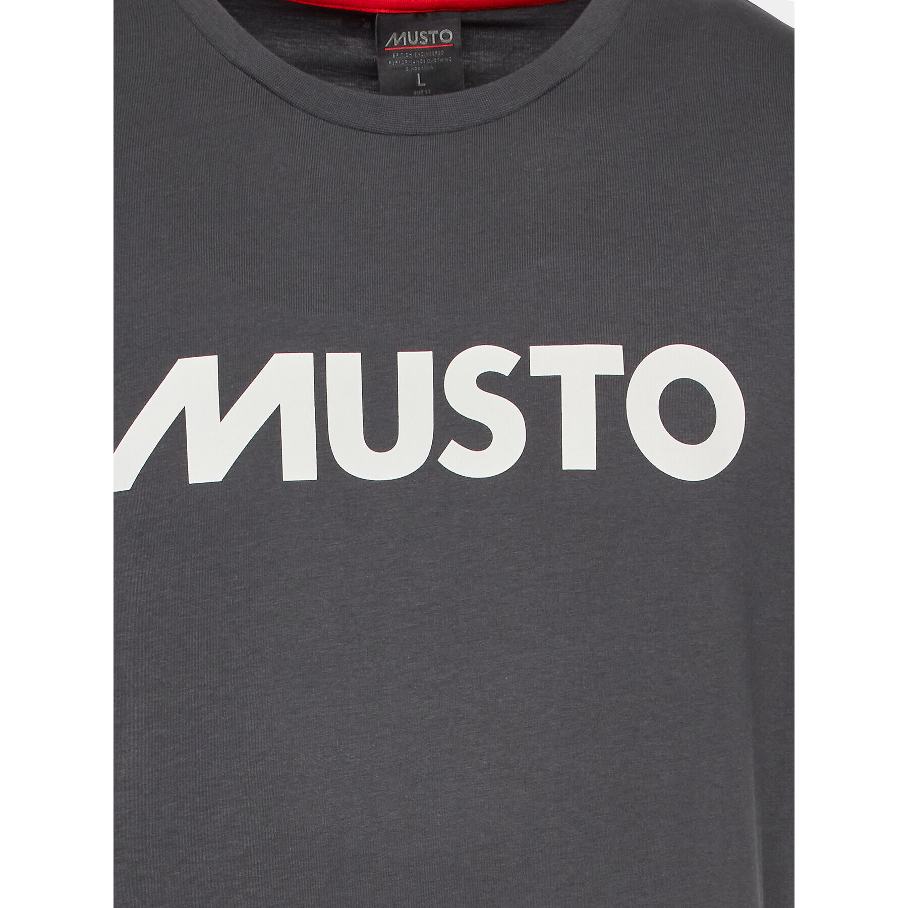 Musto Тишърт Logo 82451 Сив Regular Fit - Pepit.bg