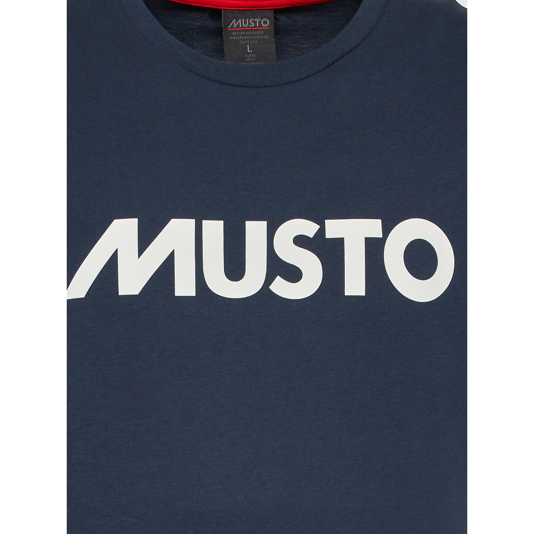 Musto Тишърт Logo 82451 Тъмносин Regular Fit - Pepit.bg