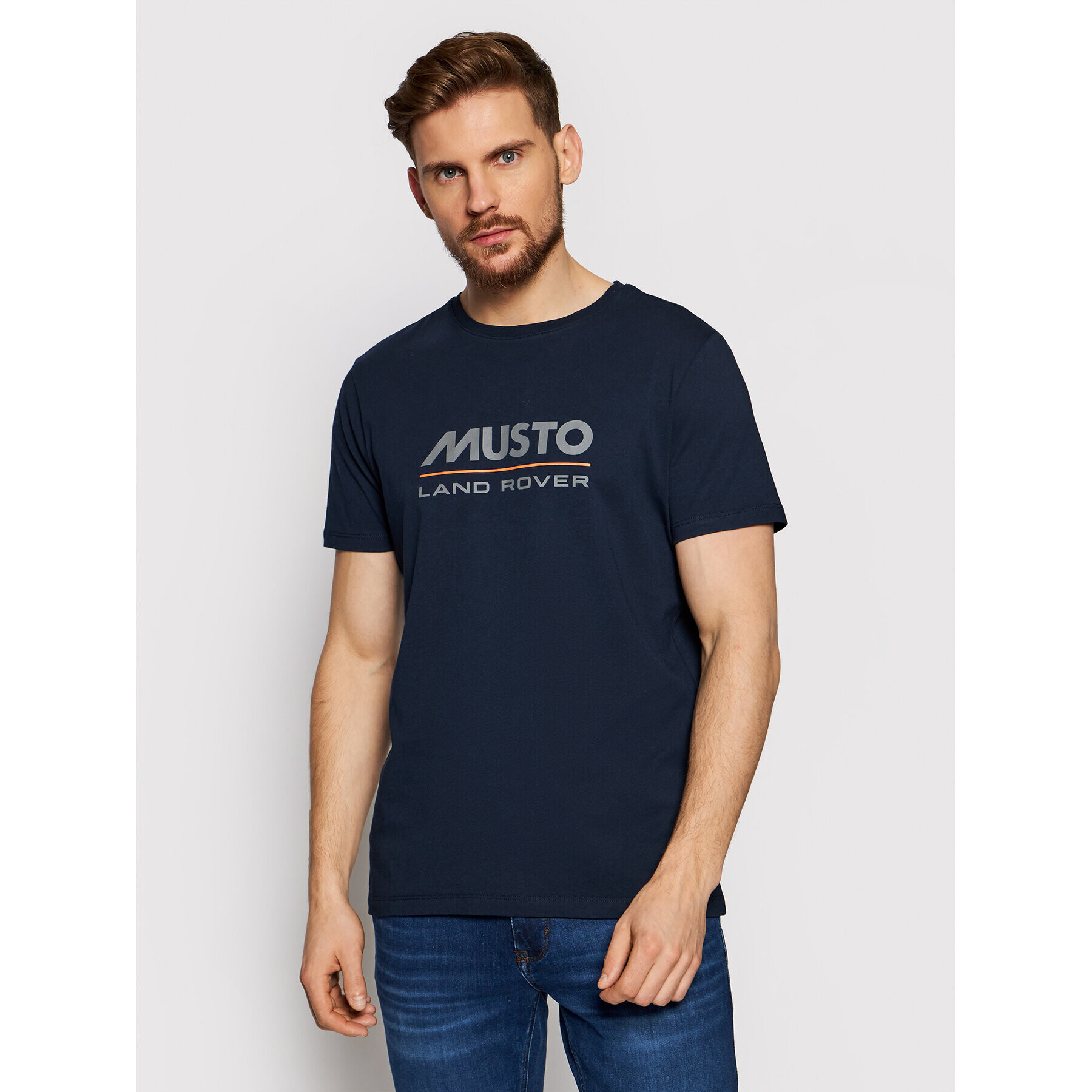 Musto Тишърт Lr Ss Logo Tee 84008 Тъмносин Regular Fit - Pepit.bg