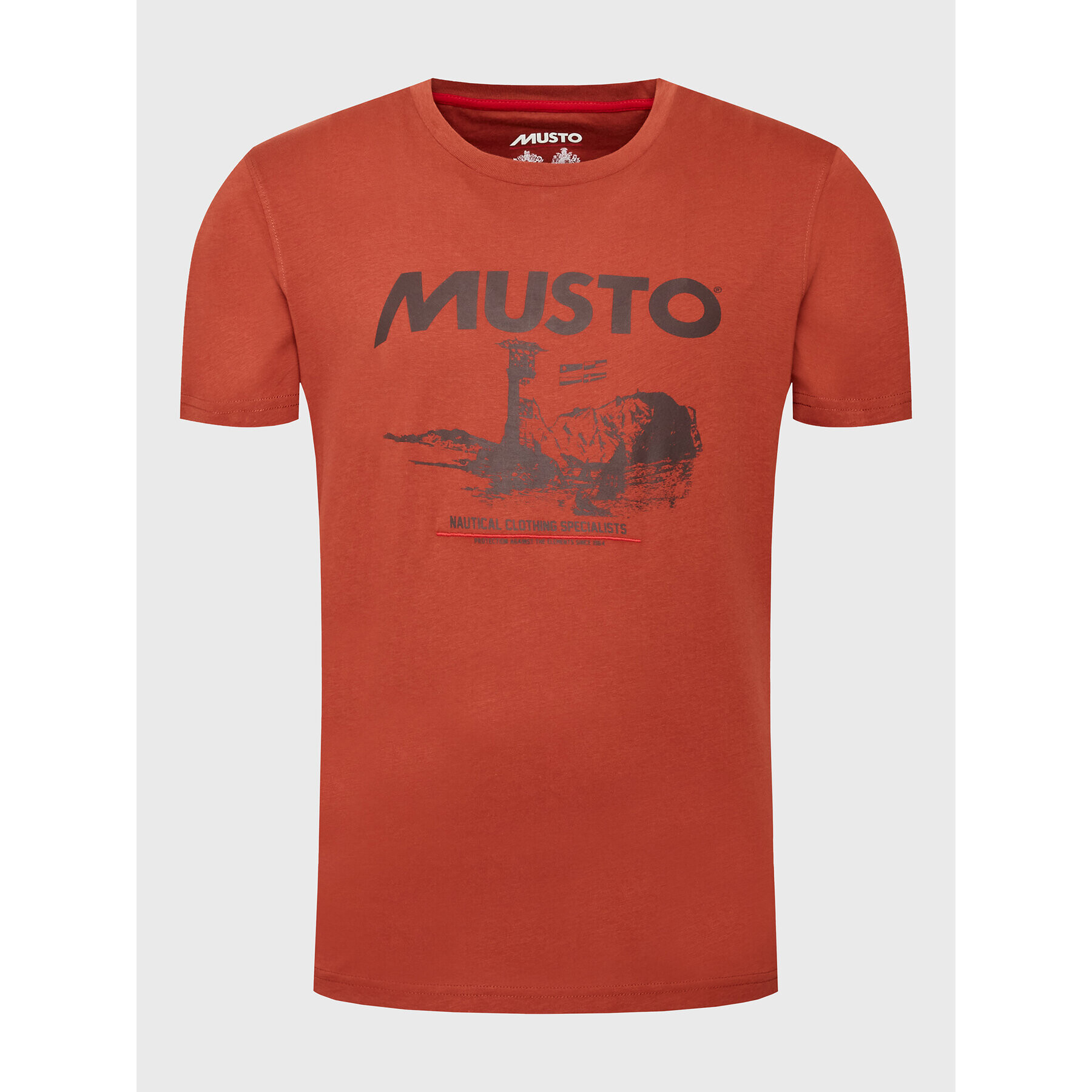 Musto Тишърт Marina 82363 Кафяв Regular Fit - Pepit.bg