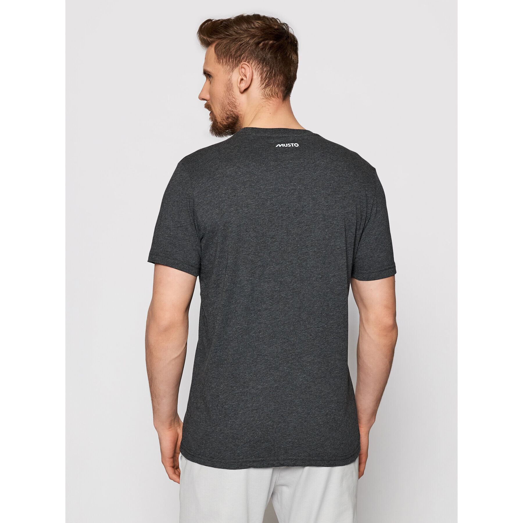 Musto Тишърт Tee 82020 Сив Regular Fit - Pepit.bg