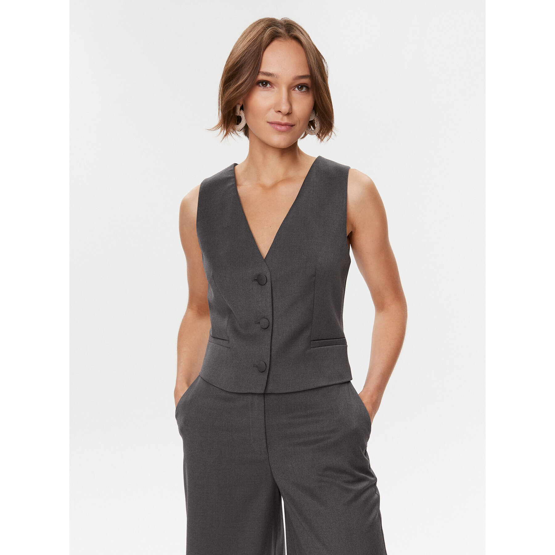 MVP Wardrobe Елек Meda MVPI3GL006.0TE0175 Сив Regular Fit - Pepit.bg