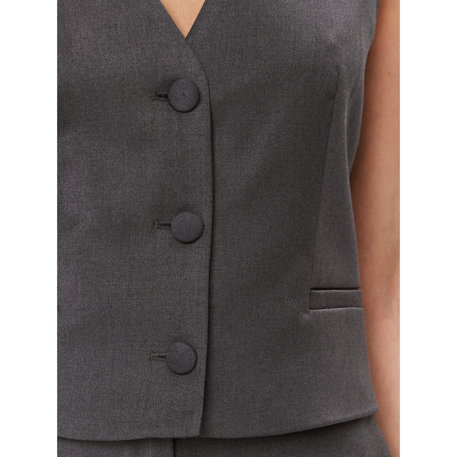 MVP Wardrobe Елек Meda MVPI3GL006.0TE0175 Сив Regular Fit - Pepit.bg