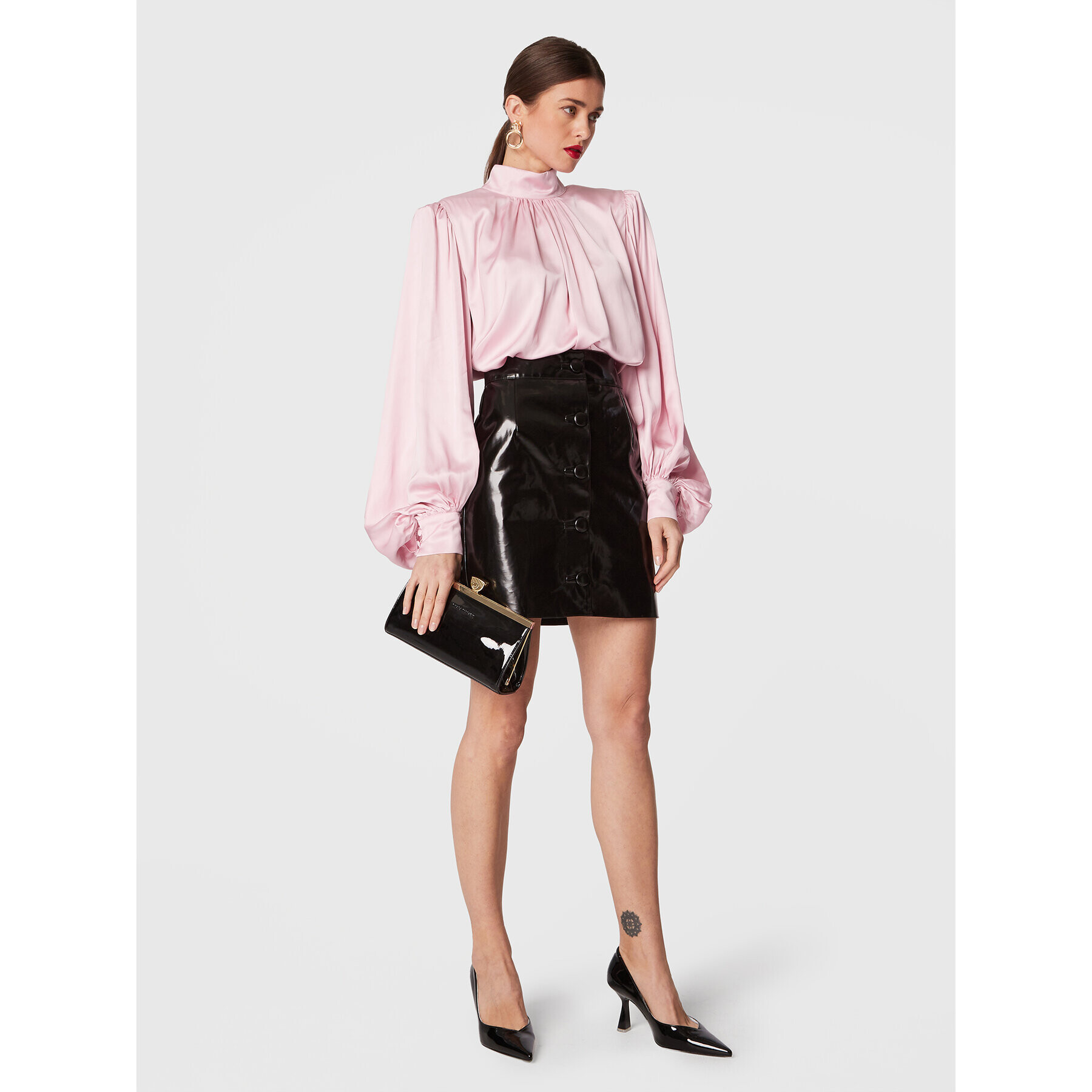 MVP Wardrobe Мини пола Union Square MVPI2GO047.0TE0150 Черен Regular Fit - Pepit.bg