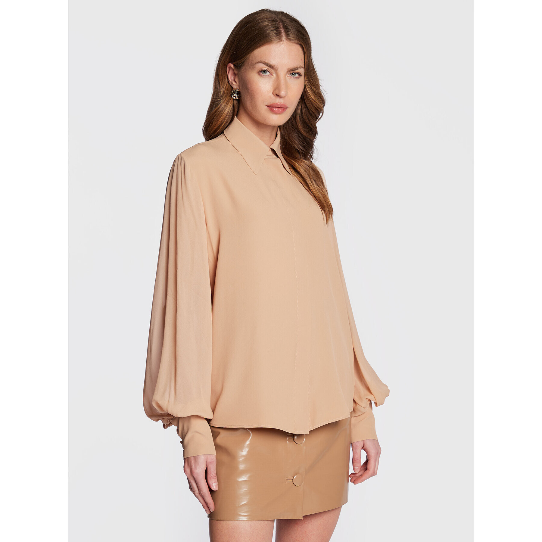 MVP Wardrobe Риза Upper East Side MVPI2CA001.0CP0034 Бежов Regular Fit - Pepit.bg