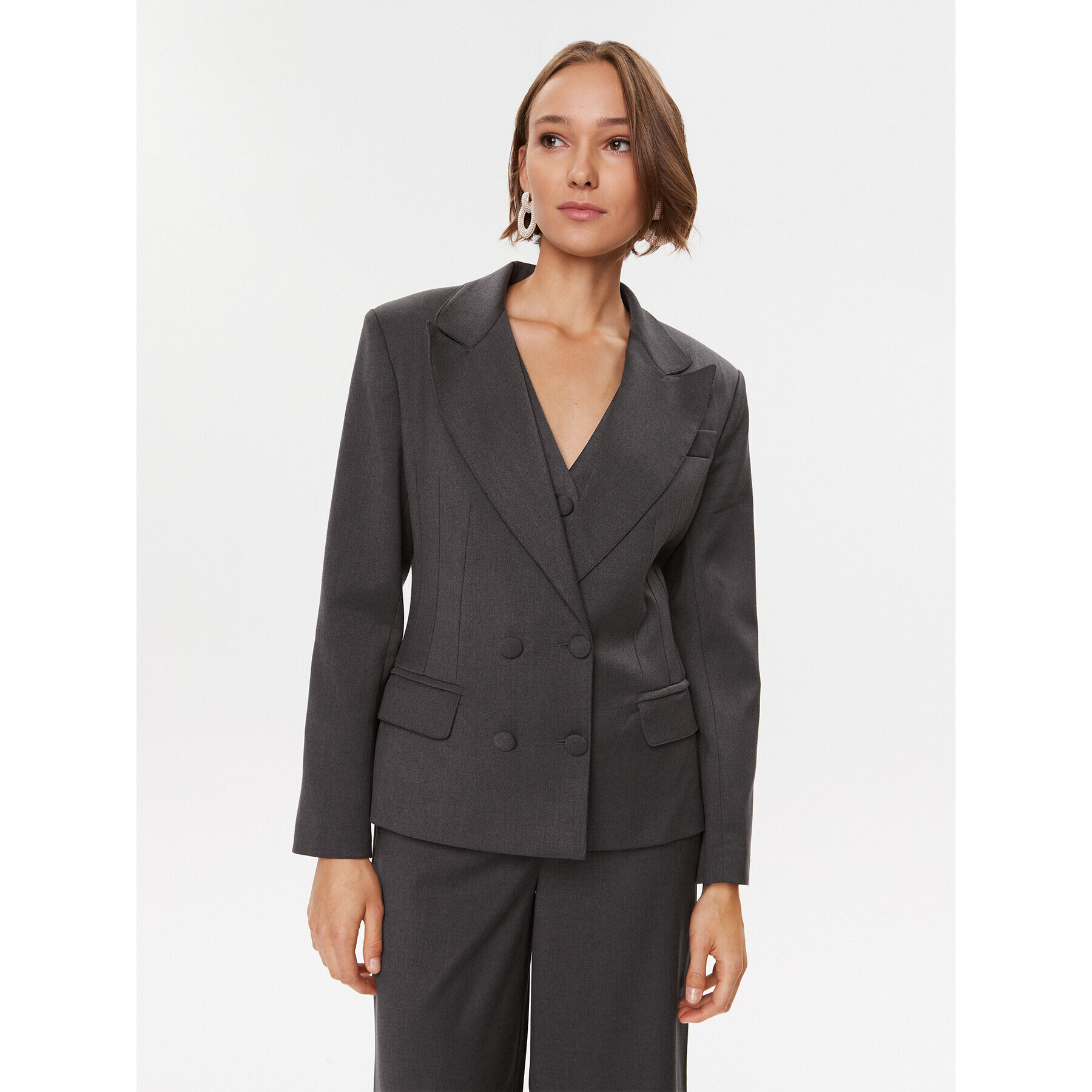 MVP Wardrobe Сако Meda MVPI3GI087.BTE0175 Сив Regular Fit - Pepit.bg