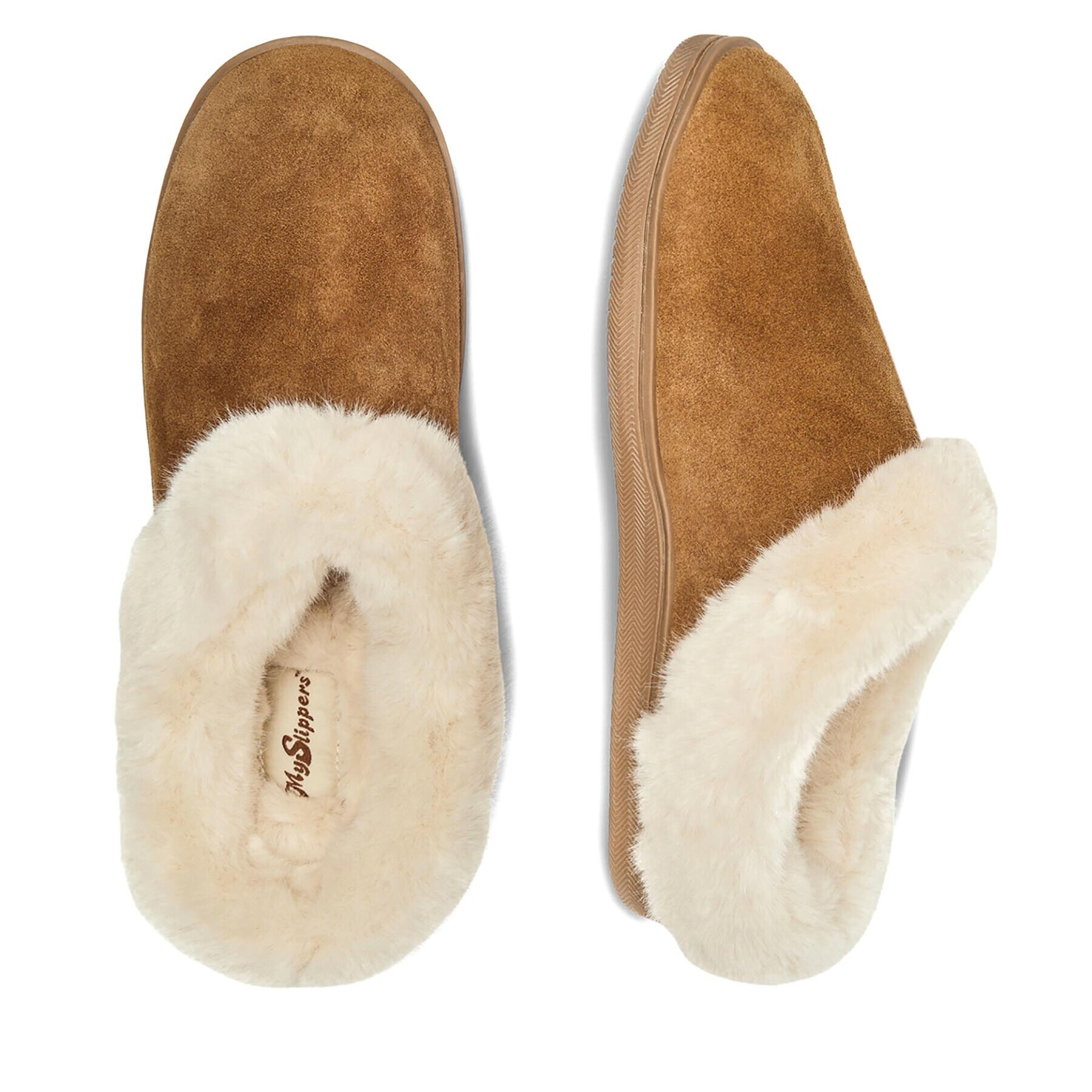 MYSLIPPERS Пантофи MPF20WID002B-W Кафяв - Pepit.bg