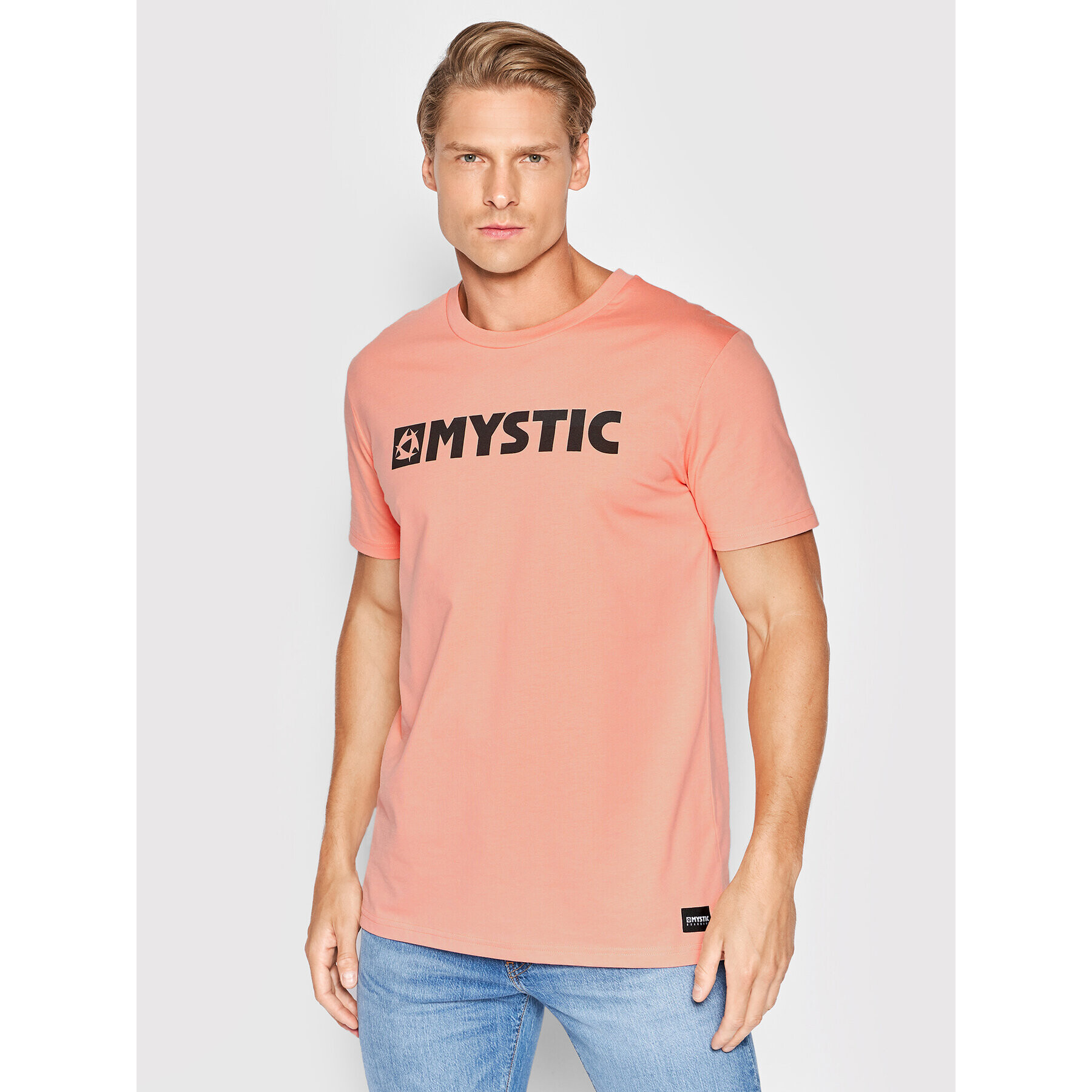 Mystic Тишърт Brand 35105.220329 Розов Regular Fit - Pepit.bg