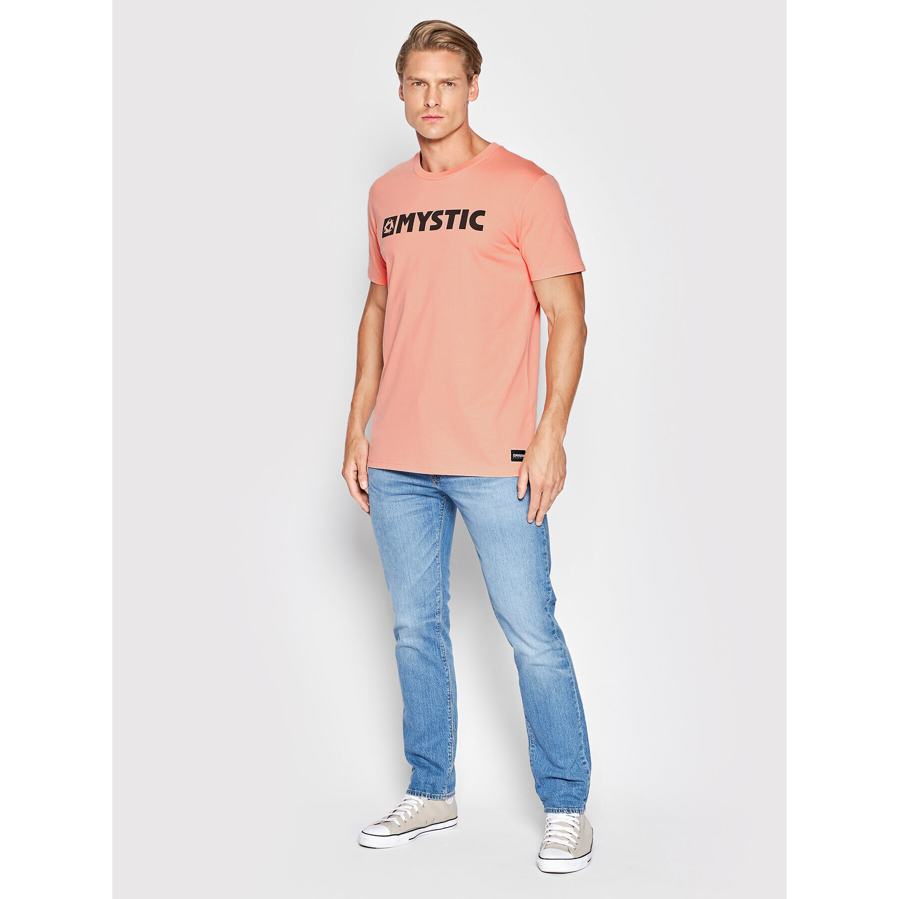 Mystic Тишърт Brand 35105.220329 Розов Regular Fit - Pepit.bg