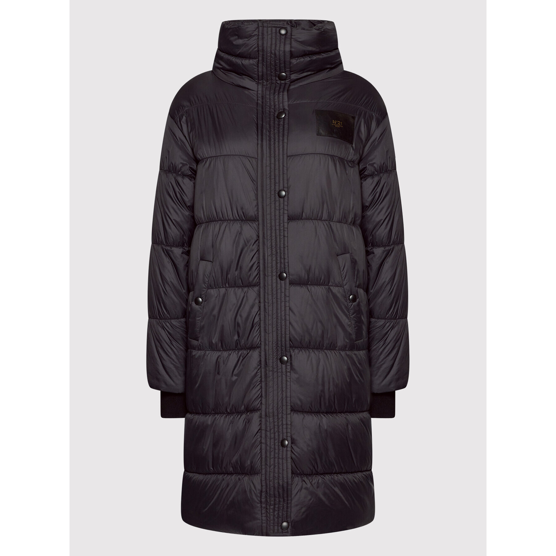 N°21 Пухено яке 22I N2M0 O111 5004 Черен Regular Fit - Pepit.bg