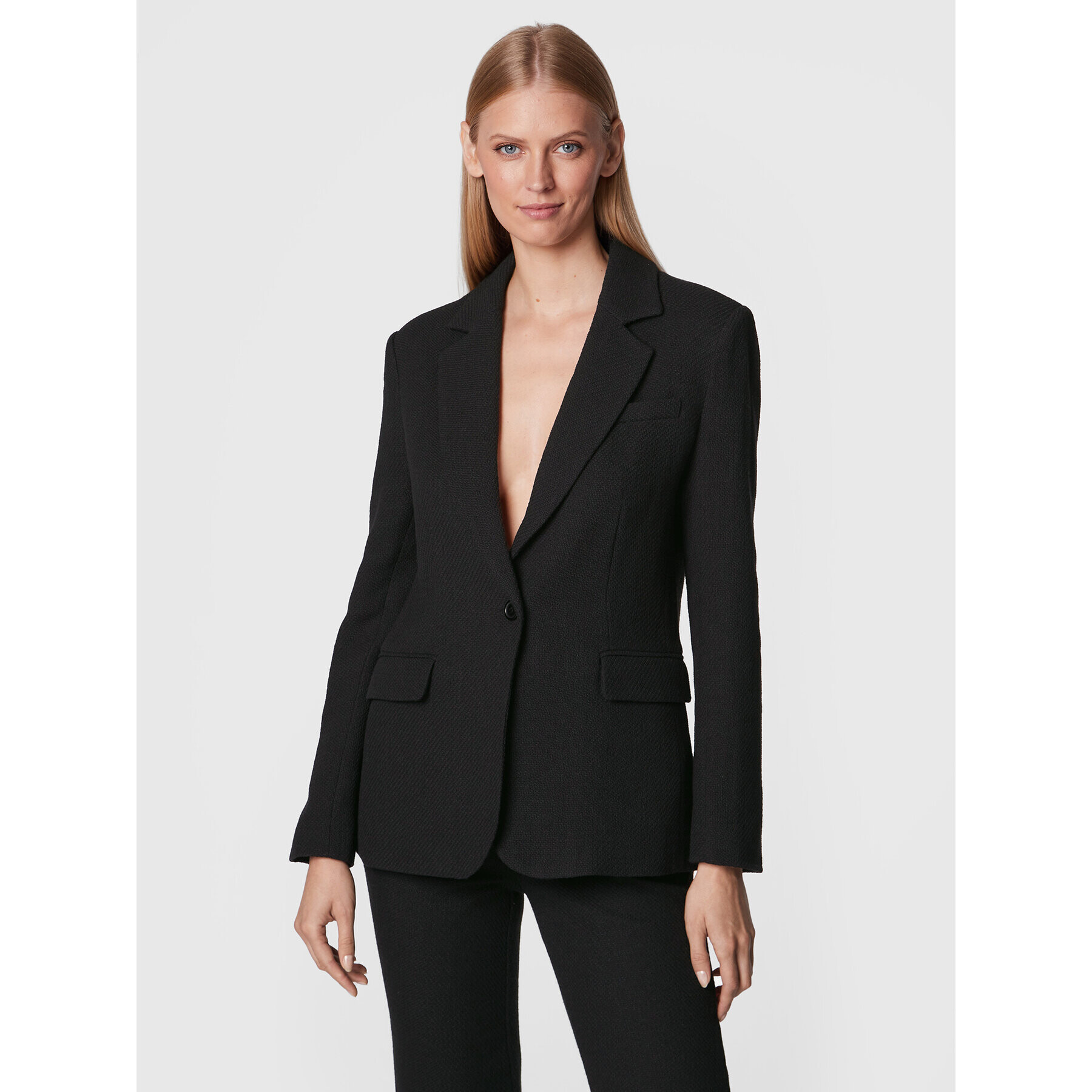 NA-KD Сако Structured 1018-009514-0002-581 Черен Oversize - Pepit.bg