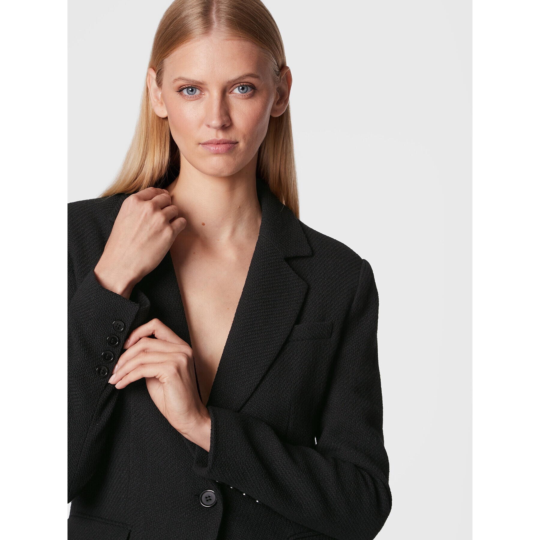NA-KD Сако Structured 1018-009514-0002-581 Черен Oversize - Pepit.bg