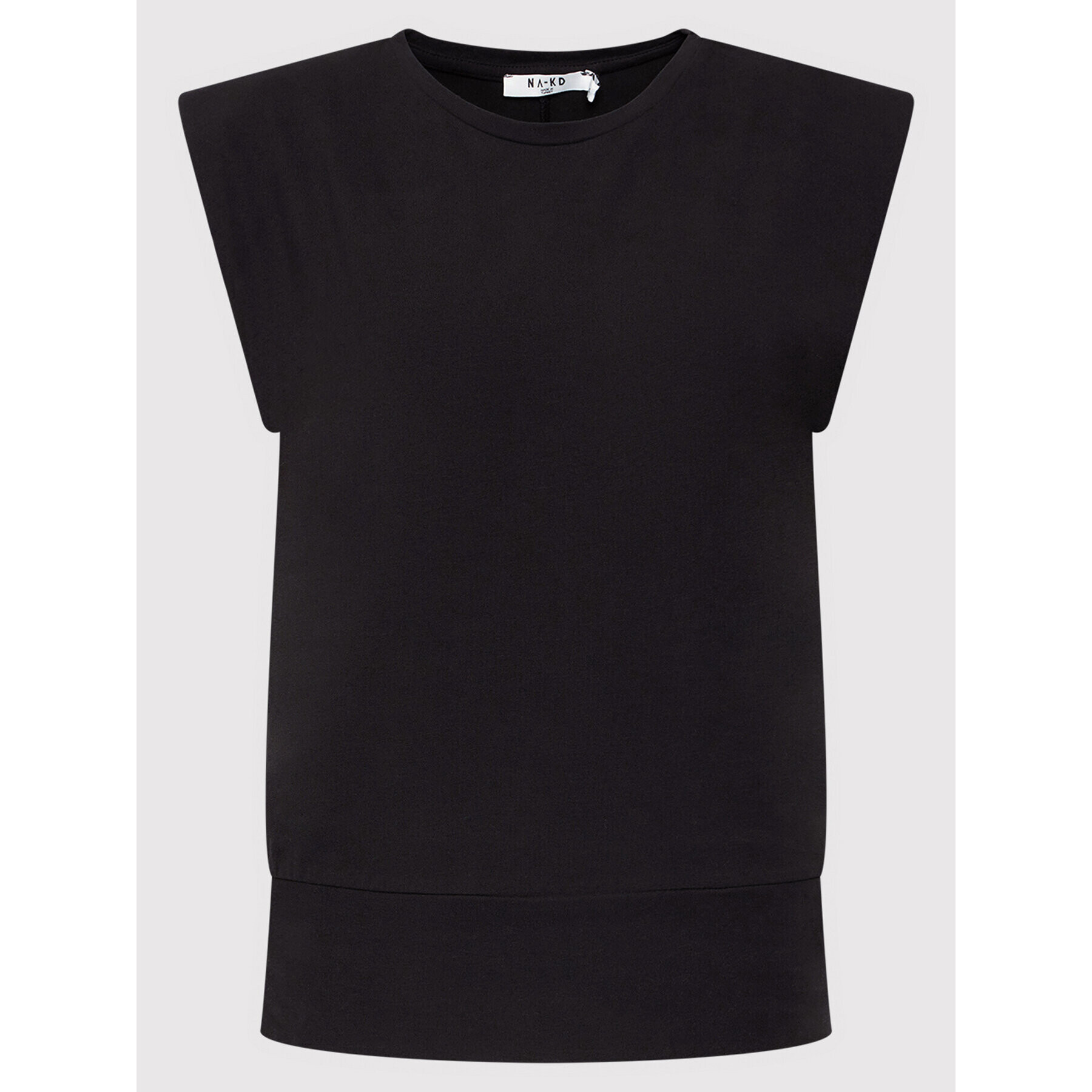 NA-KD Блуза Padded Shoulder 1100-004247-0002-003 Черен Regular Fit - Pepit.bg