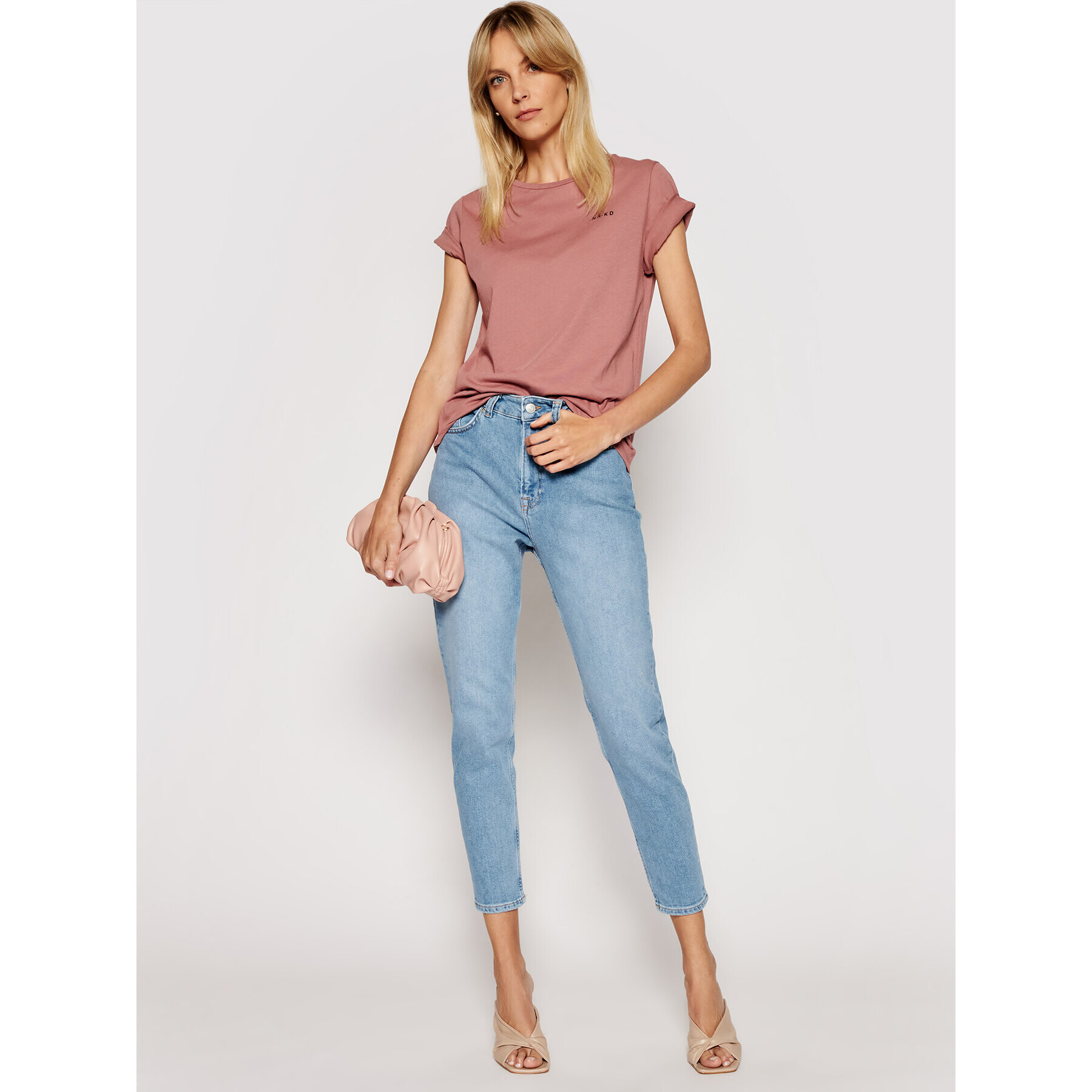 NA-KD Дънки 1660-000123-0047-581 Син Mom Fit - Pepit.bg