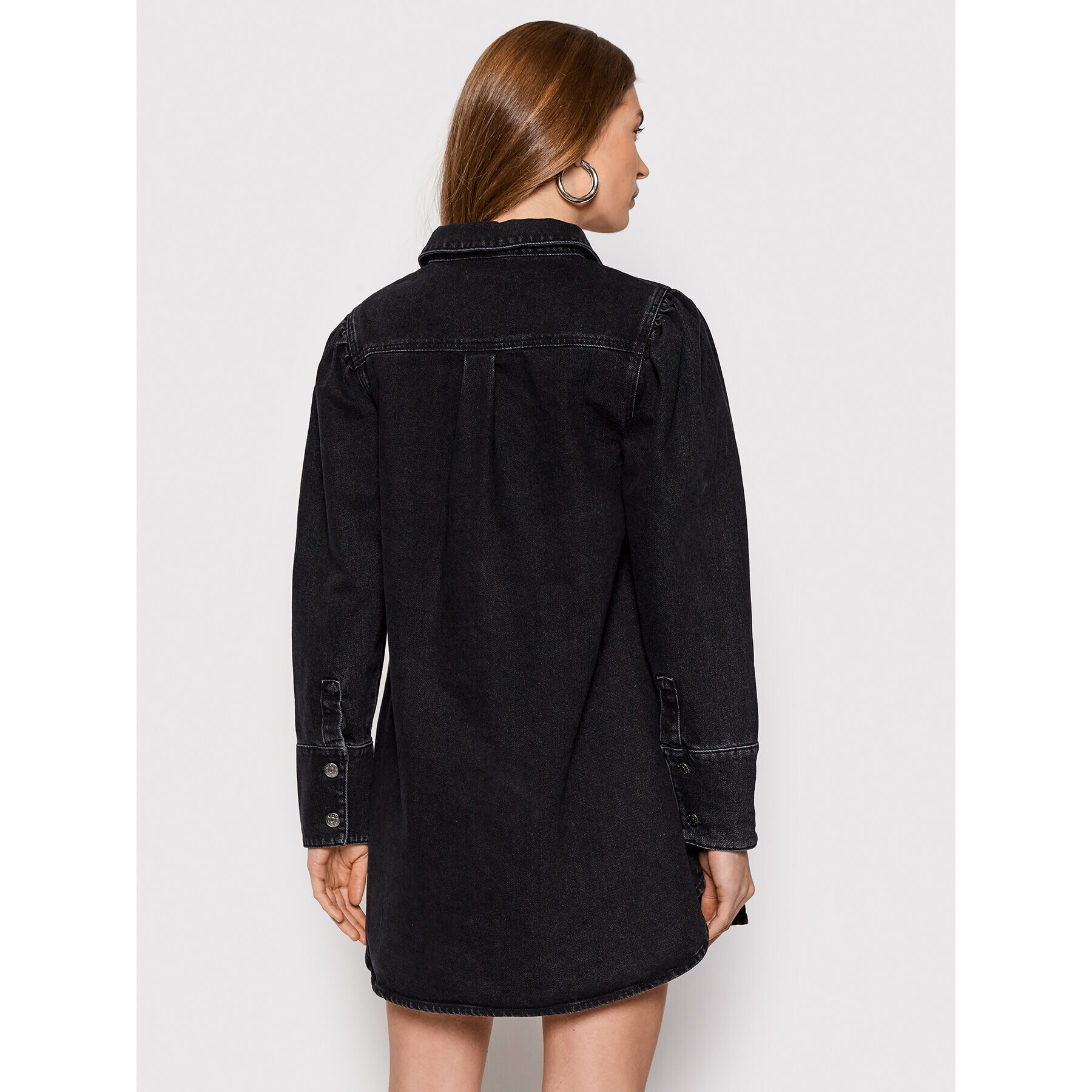NA-KD Дънкова рокля 1018-008320-0117-581 Черен Regular Fit - Pepit.bg
