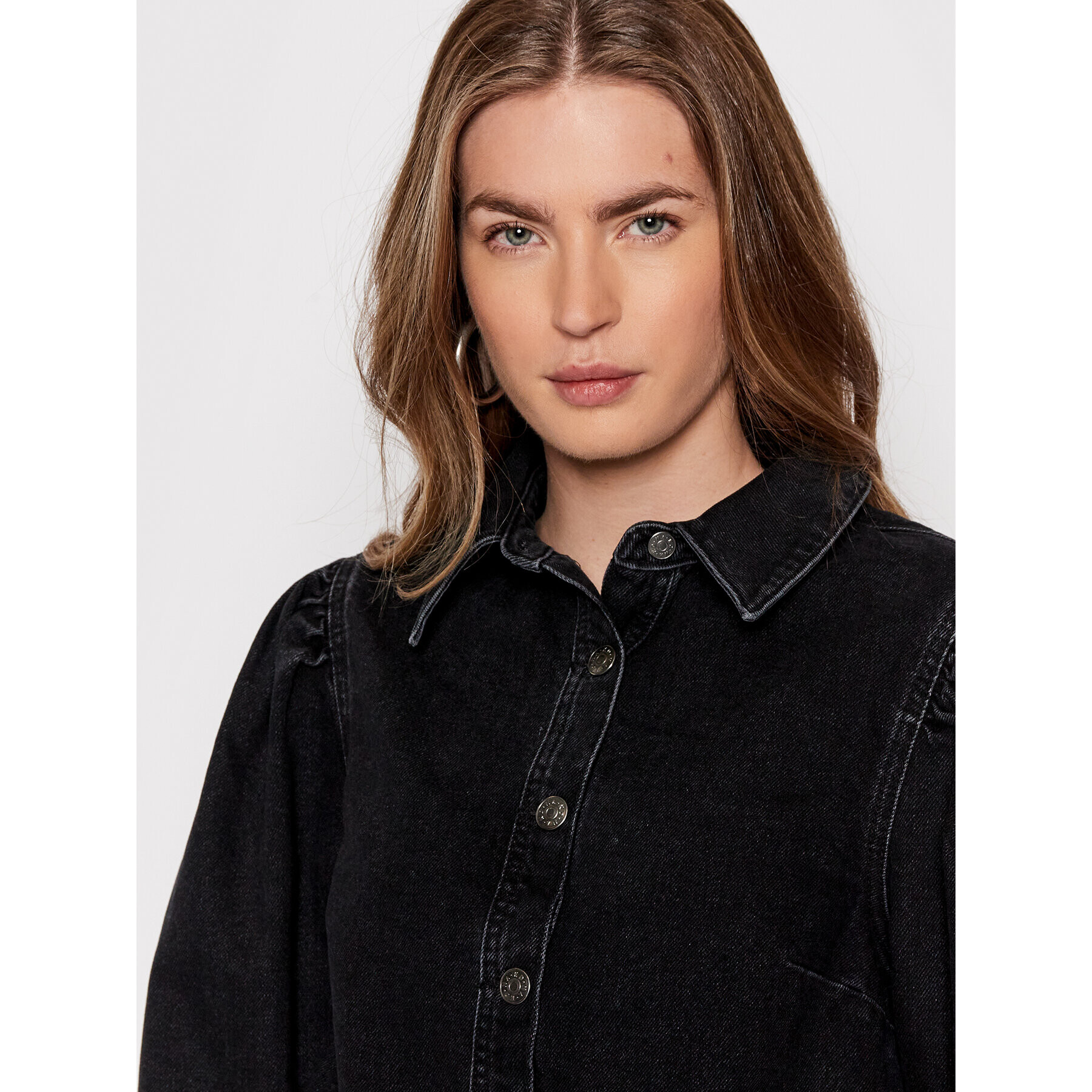 NA-KD Дънкова рокля 1018-008320-0117-581 Черен Regular Fit - Pepit.bg
