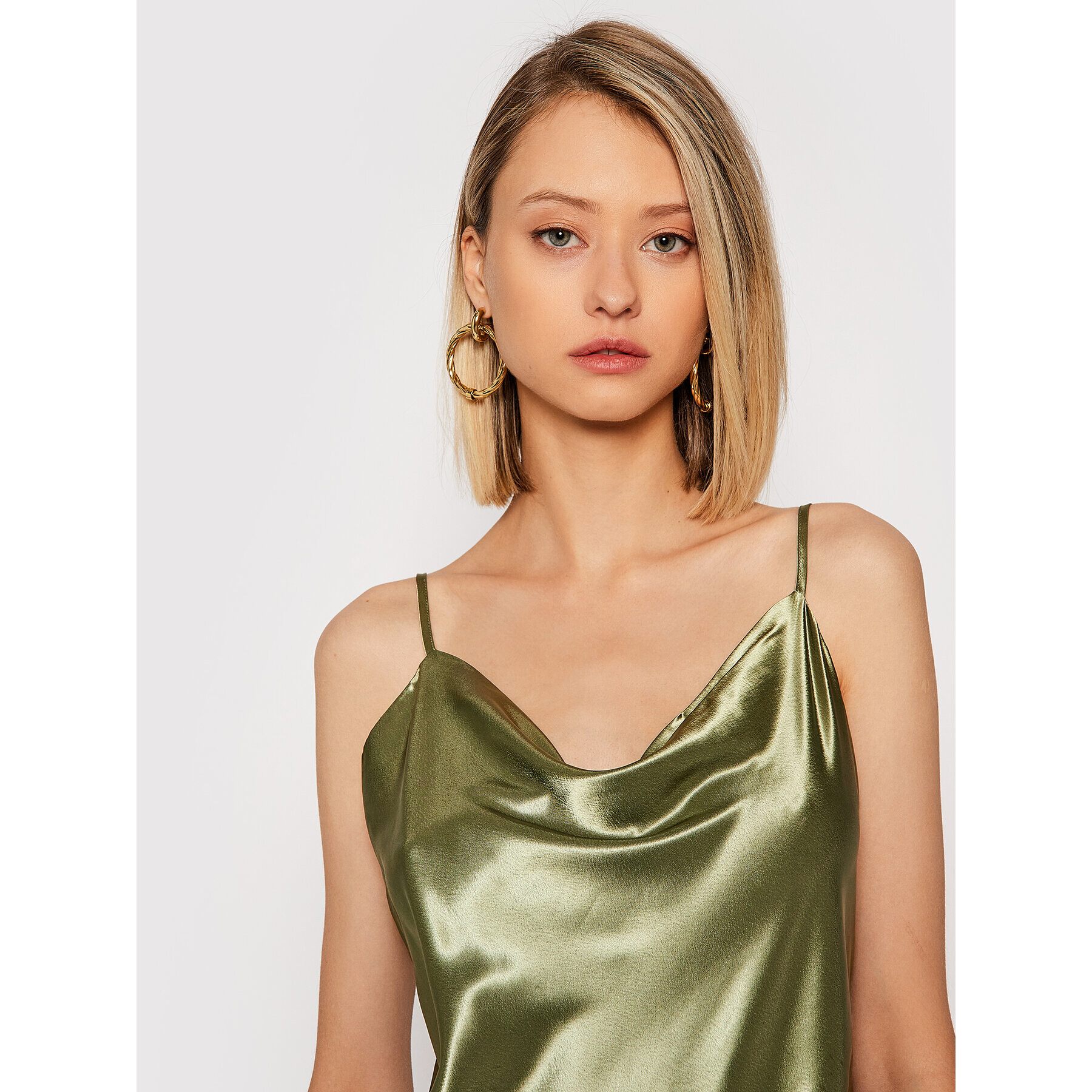 NA-KD Коктейлна рокля 1017-001020-0031-581 Зелен Regular Fit - Pepit.bg