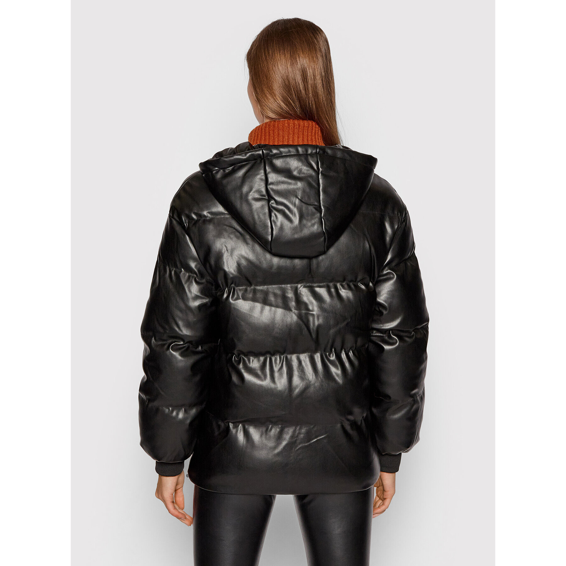 NA-KD Кожено яке 1100-004494-0002-581 Черен Regular Fit - Pepit.bg