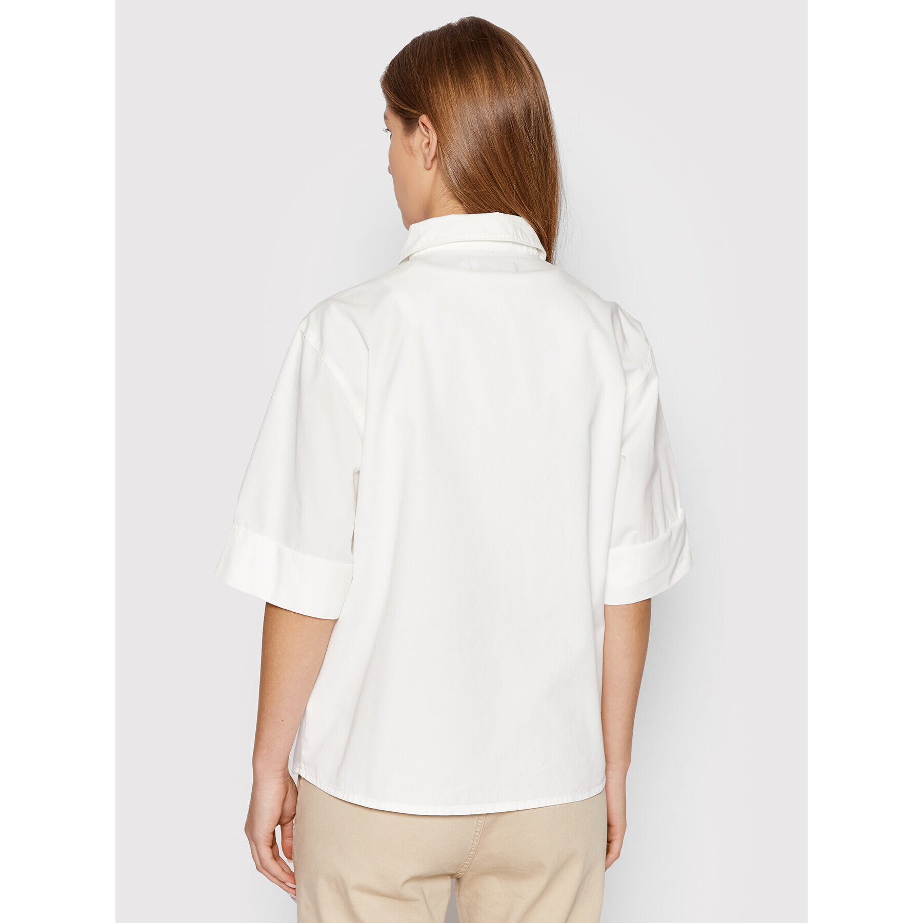 NA-KD Риза 1018-008324-0244-581 Бял Oversize - Pepit.bg