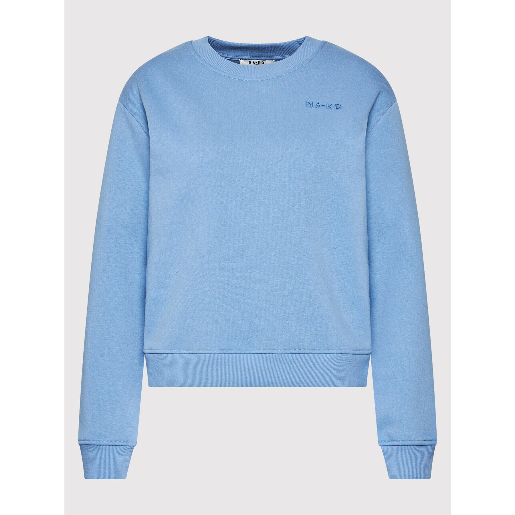 NA-KD Суитшърт Logo Basic 1044-000155-0617-003 Син Regular Fit - Pepit.bg