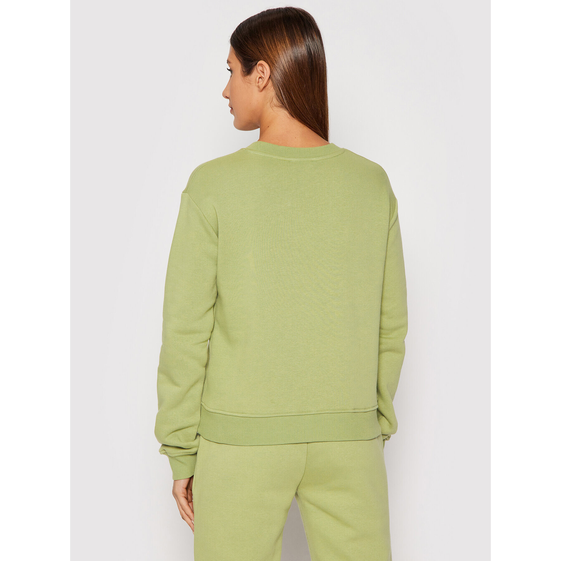 NA-KD Суитшърт Logo Basic 1044-000155-4083-003 Зелен Regular Fit - Pepit.bg