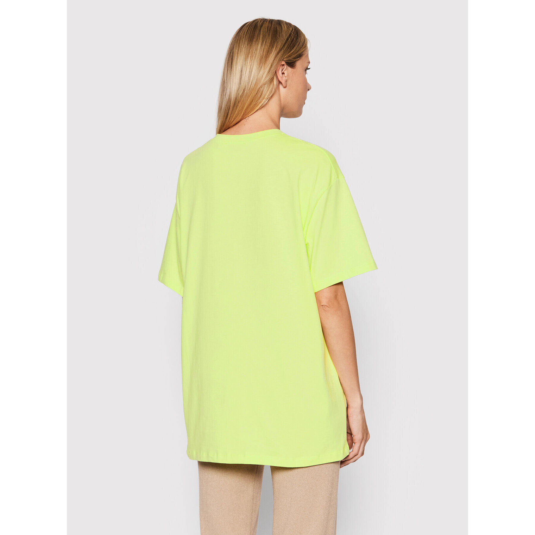 NA-KD Тишърт 1100-005399-7780-003 Жълт Relaxed Fit - Pepit.bg