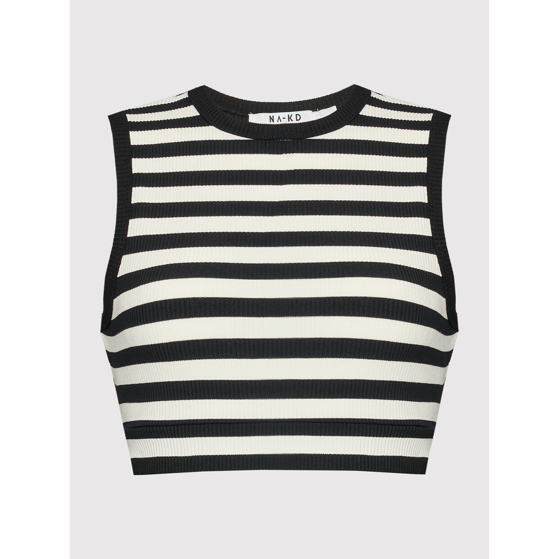 NA-KD топ 1100-005729-0041-003 Черен Slim Fit - Pepit.bg