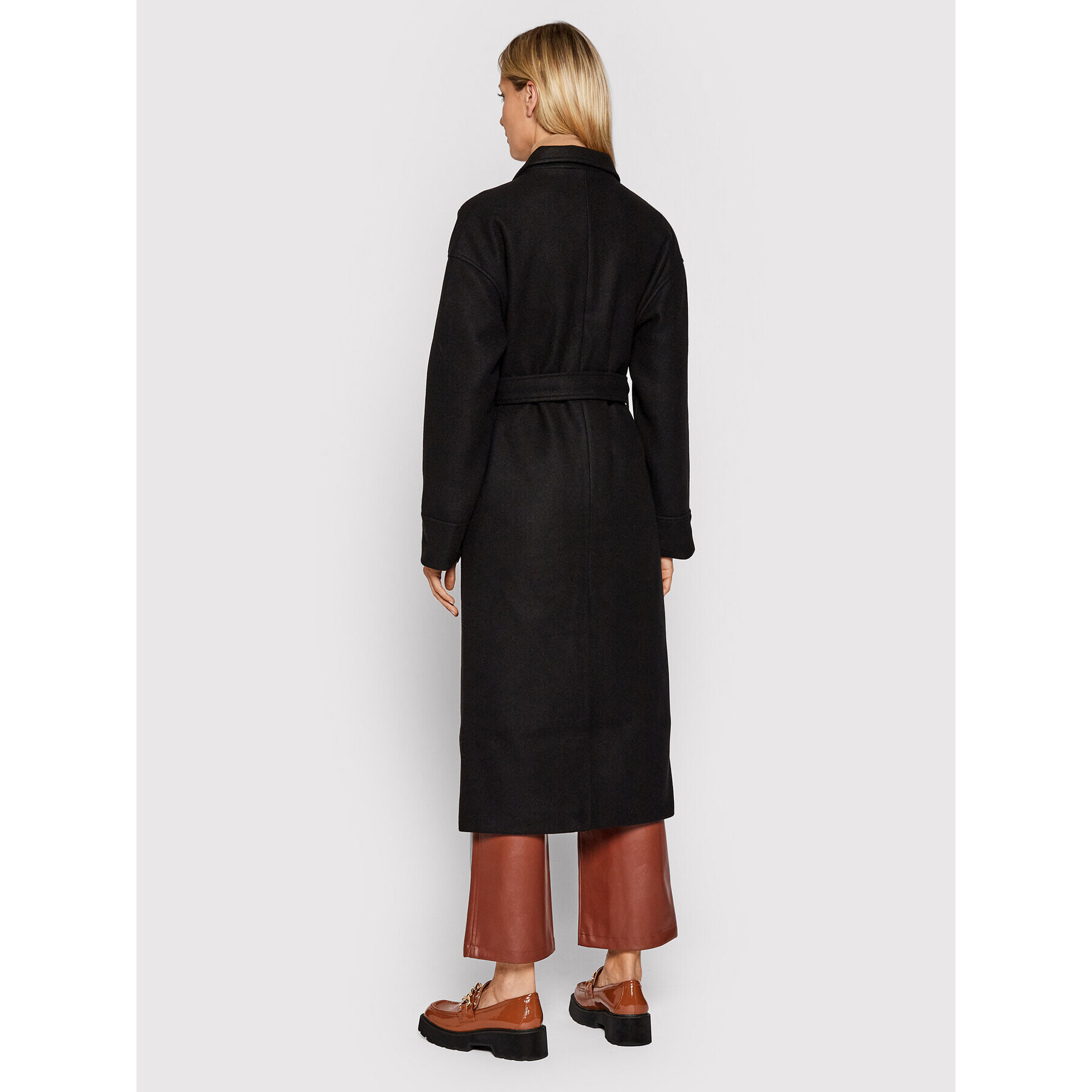 NA-KD Тренч 1018-007341-0002-581 Черен Regular Fit - Pepit.bg