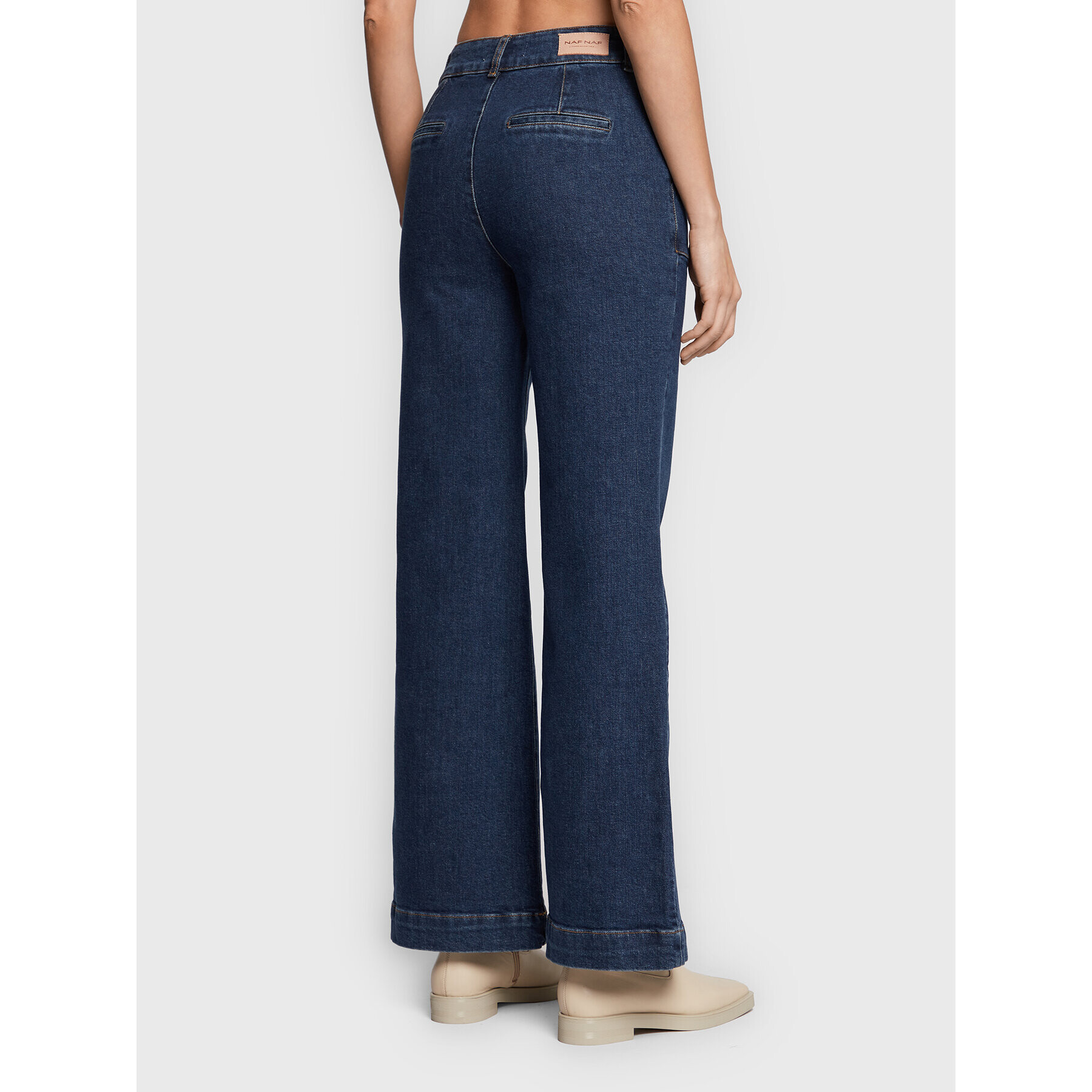 NAF NAF Дънки Giffina THNP16 Тъмносин Regular Fit - Pepit.bg