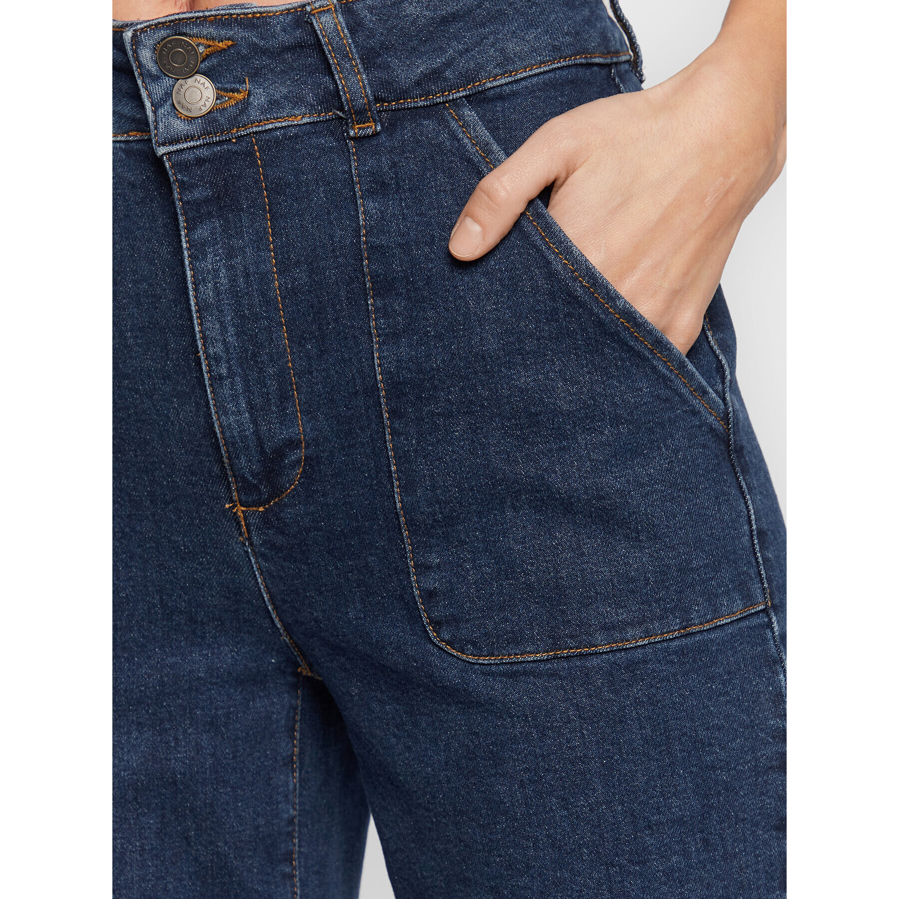 NAF NAF Дънки Giffina THNP16 Тъмносин Regular Fit - Pepit.bg