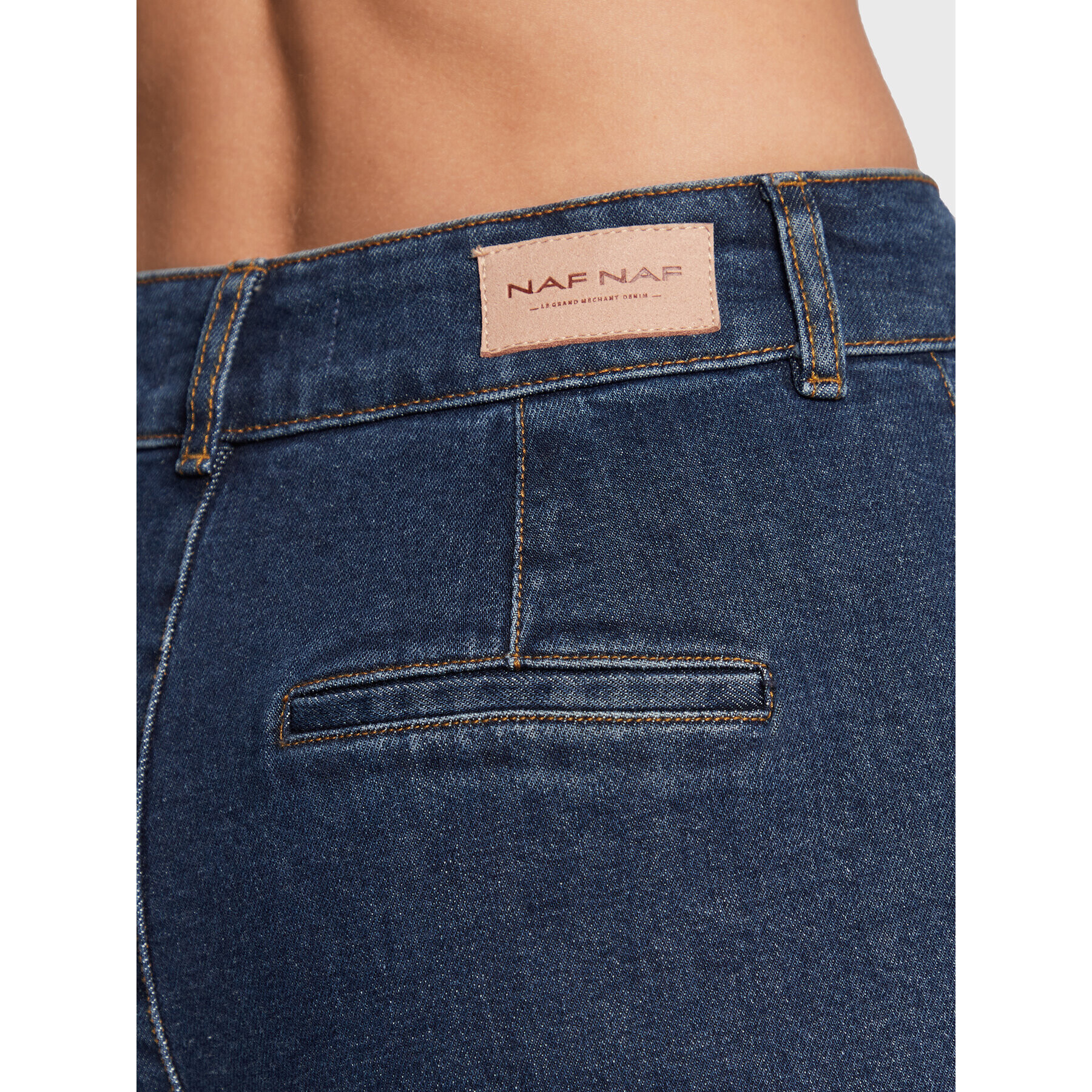 NAF NAF Дънки Giffina THNP16 Тъмносин Regular Fit - Pepit.bg